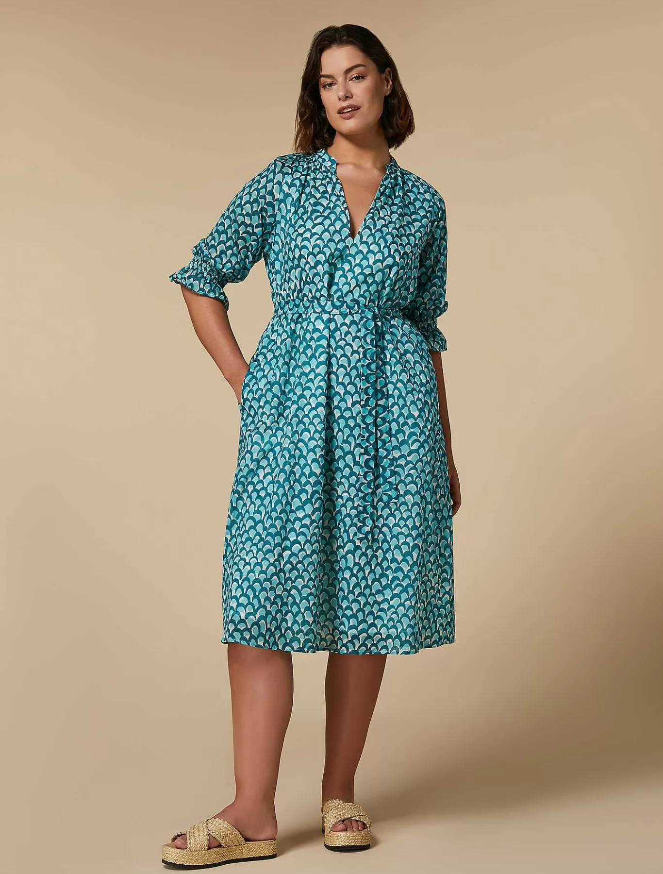Clearance Robe En Voile De Coton Femmes Robes
