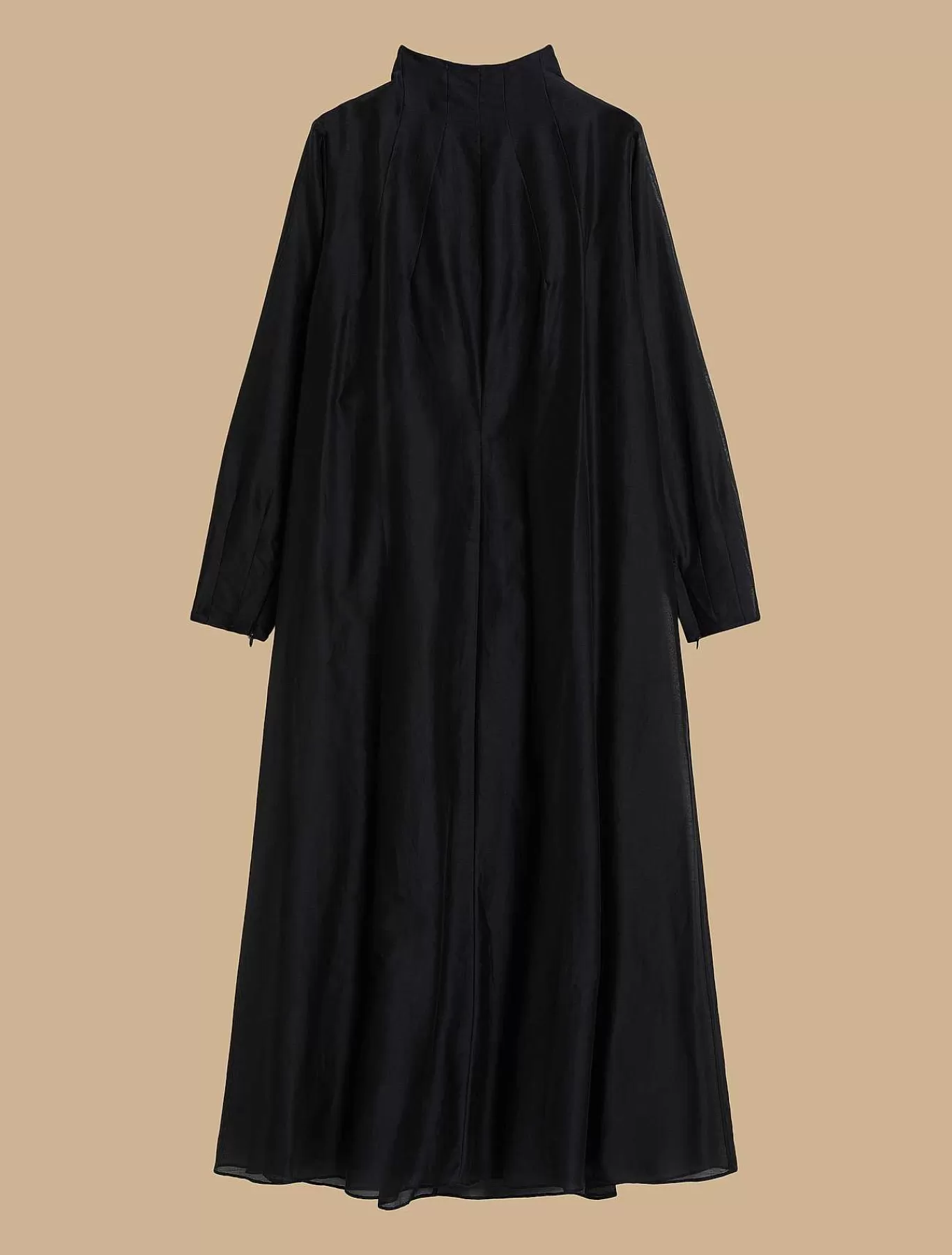 Fashion Robe En Voile De Soie Melangee Femmes Robes