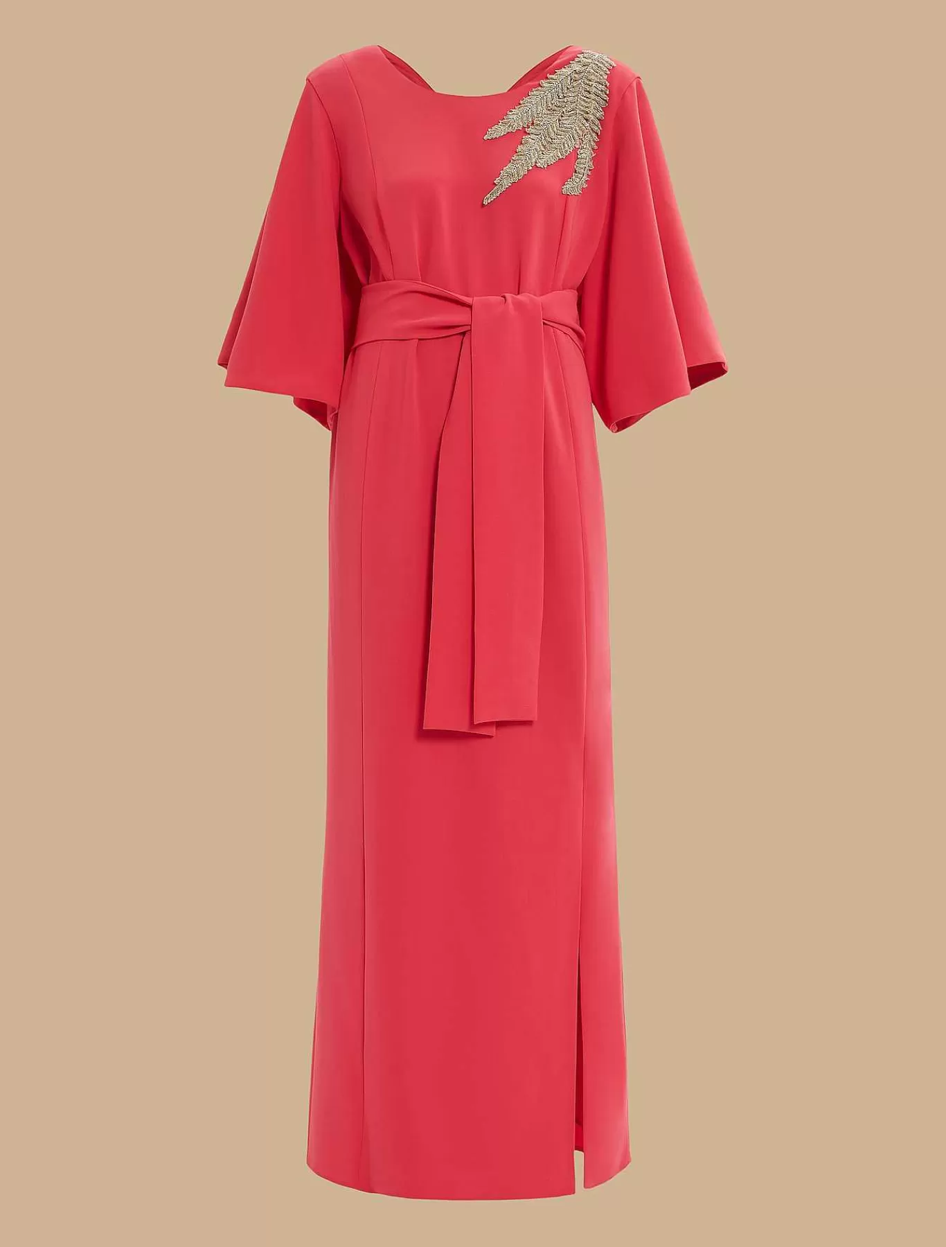 Cheap Robe Longue En Cady Brodee Femmes Vêtements De Cérémonie