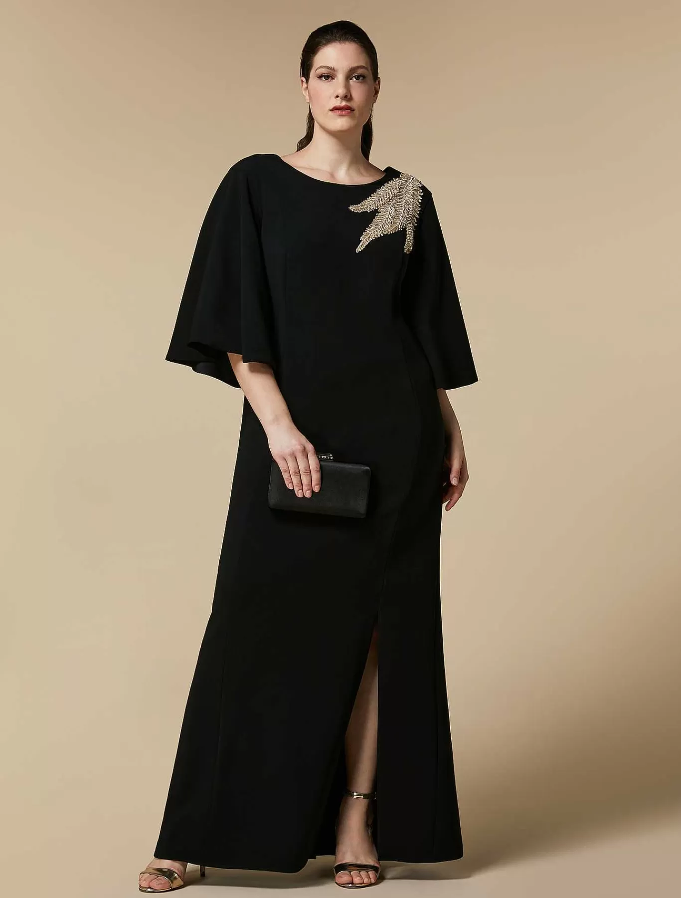 Discount Robe Longue En Cady Brodee Femmes Vêtements De Cérémonie