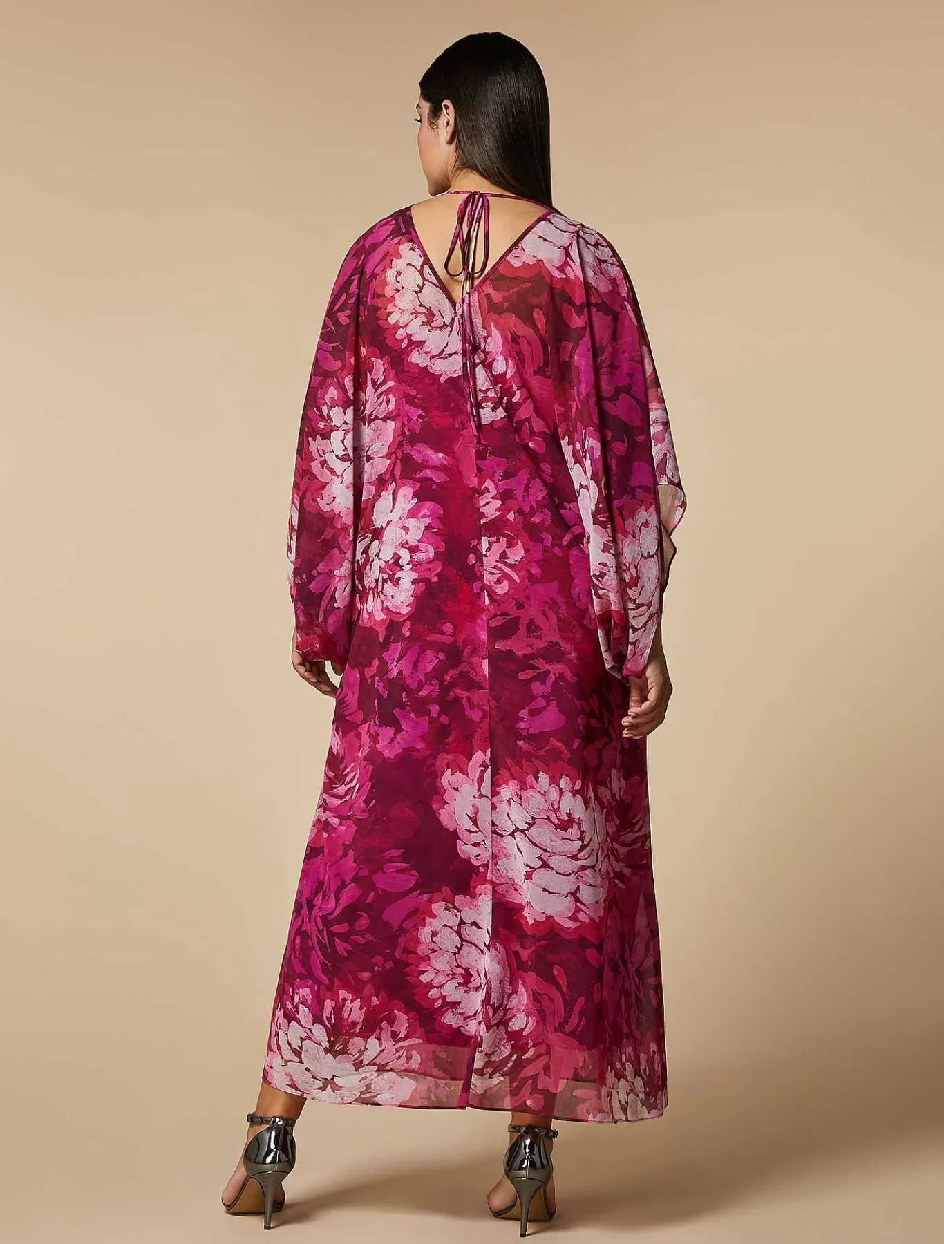 New Robe Longue En Georgette Femmes Robes