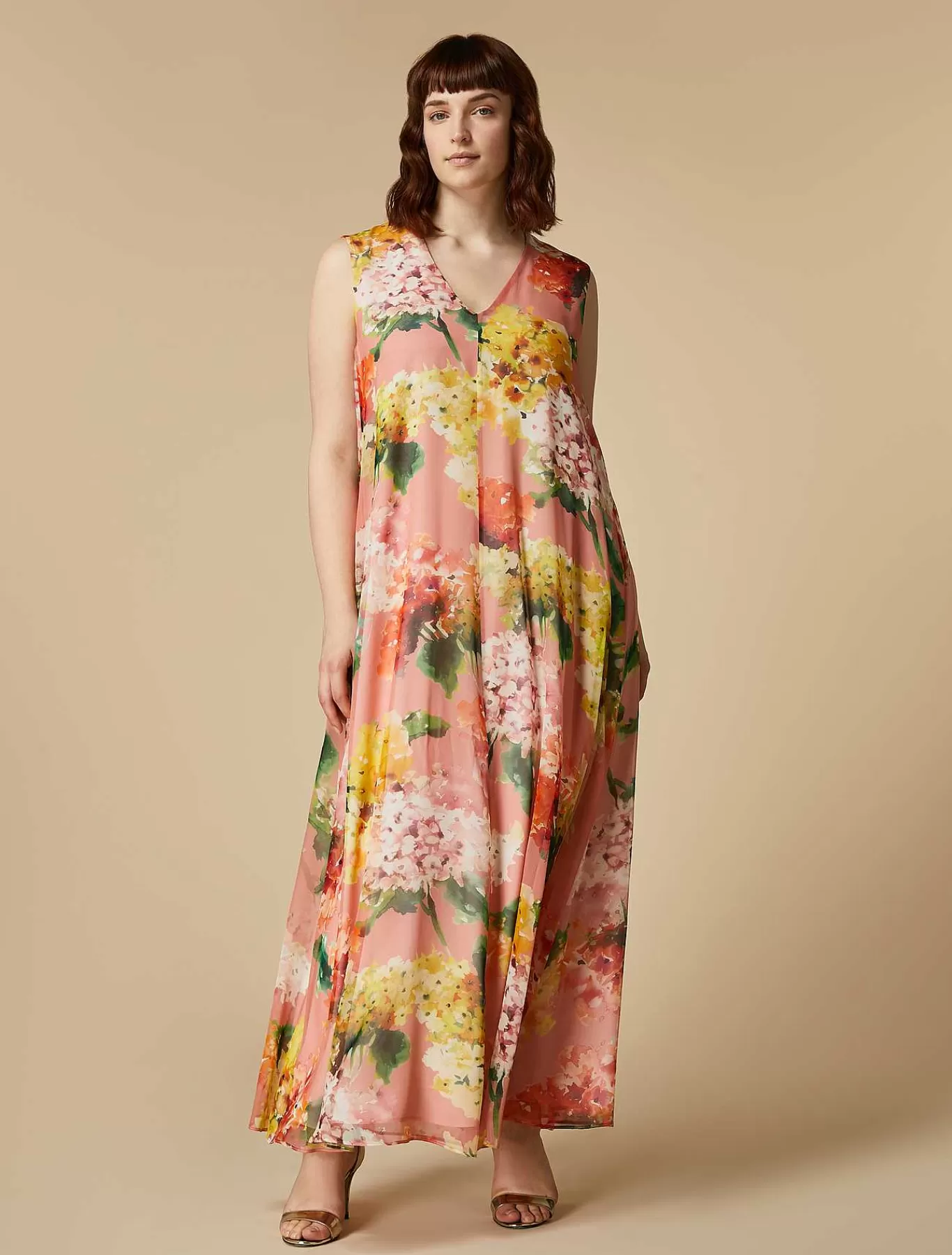 Flash Sale Robe Longue En Georgette De Soie Femmes Robes