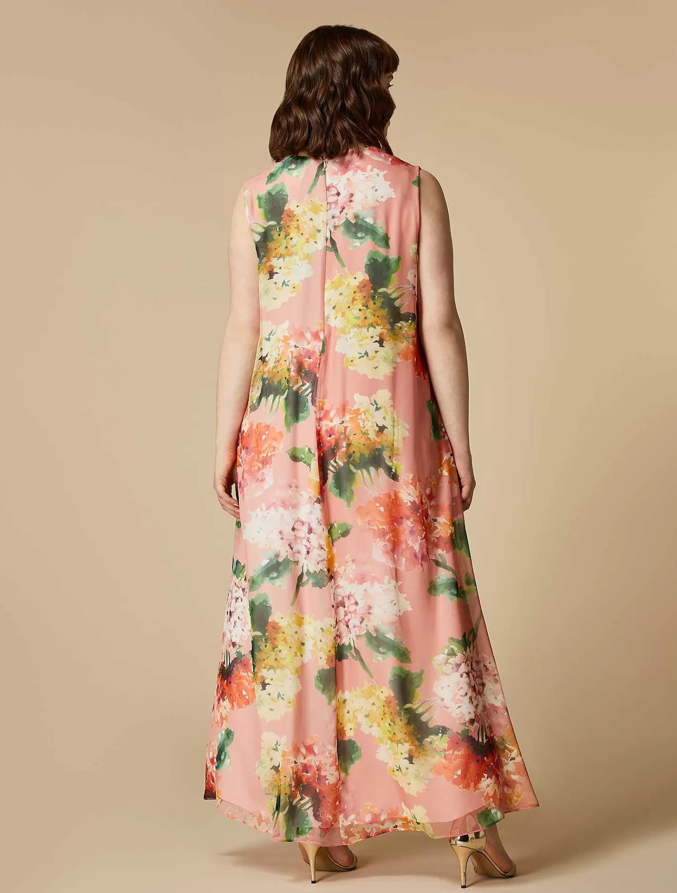 Flash Sale Robe Longue En Georgette De Soie Femmes Robes