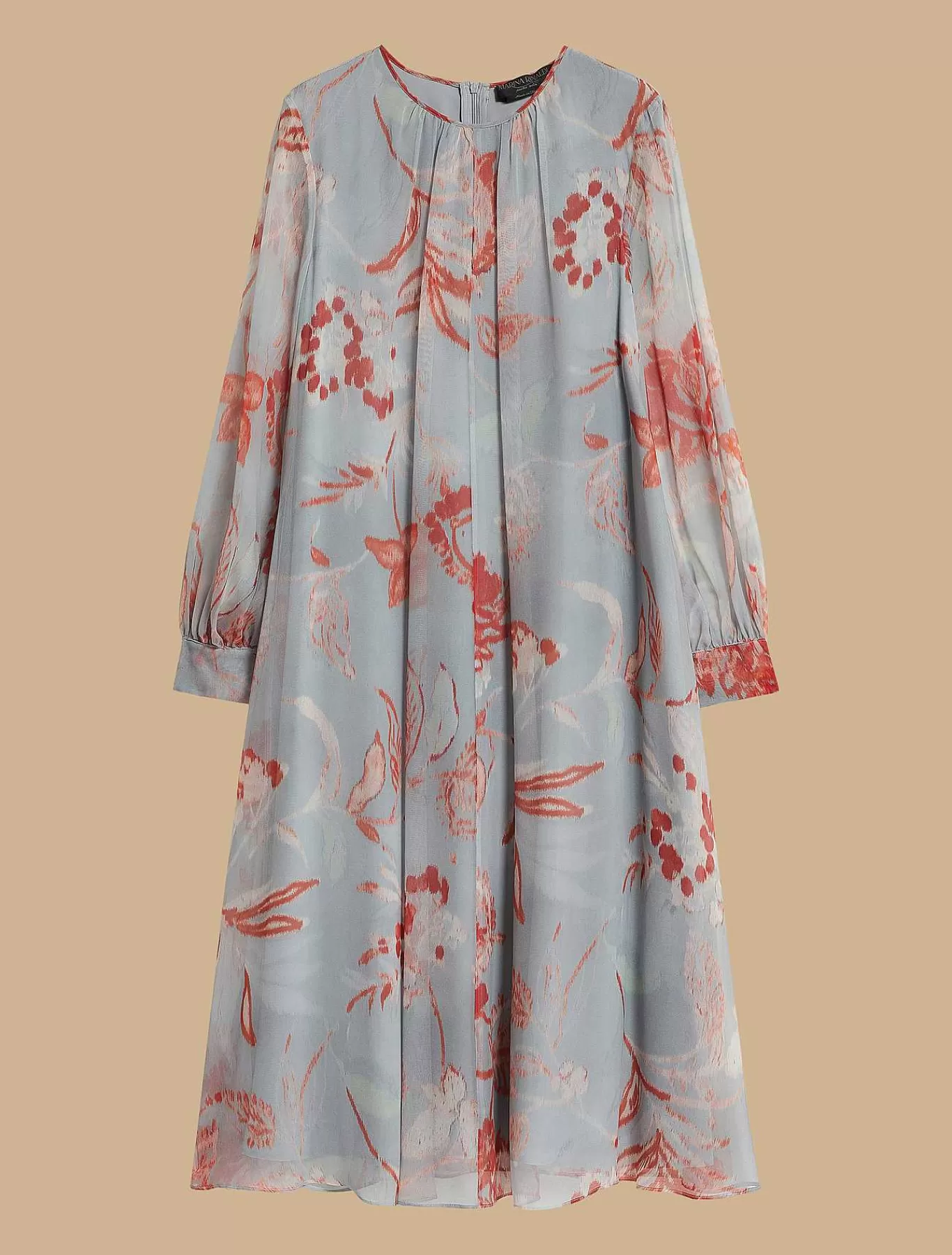 Sale Robe Longue En Georgette Imprimee Femmes Robes