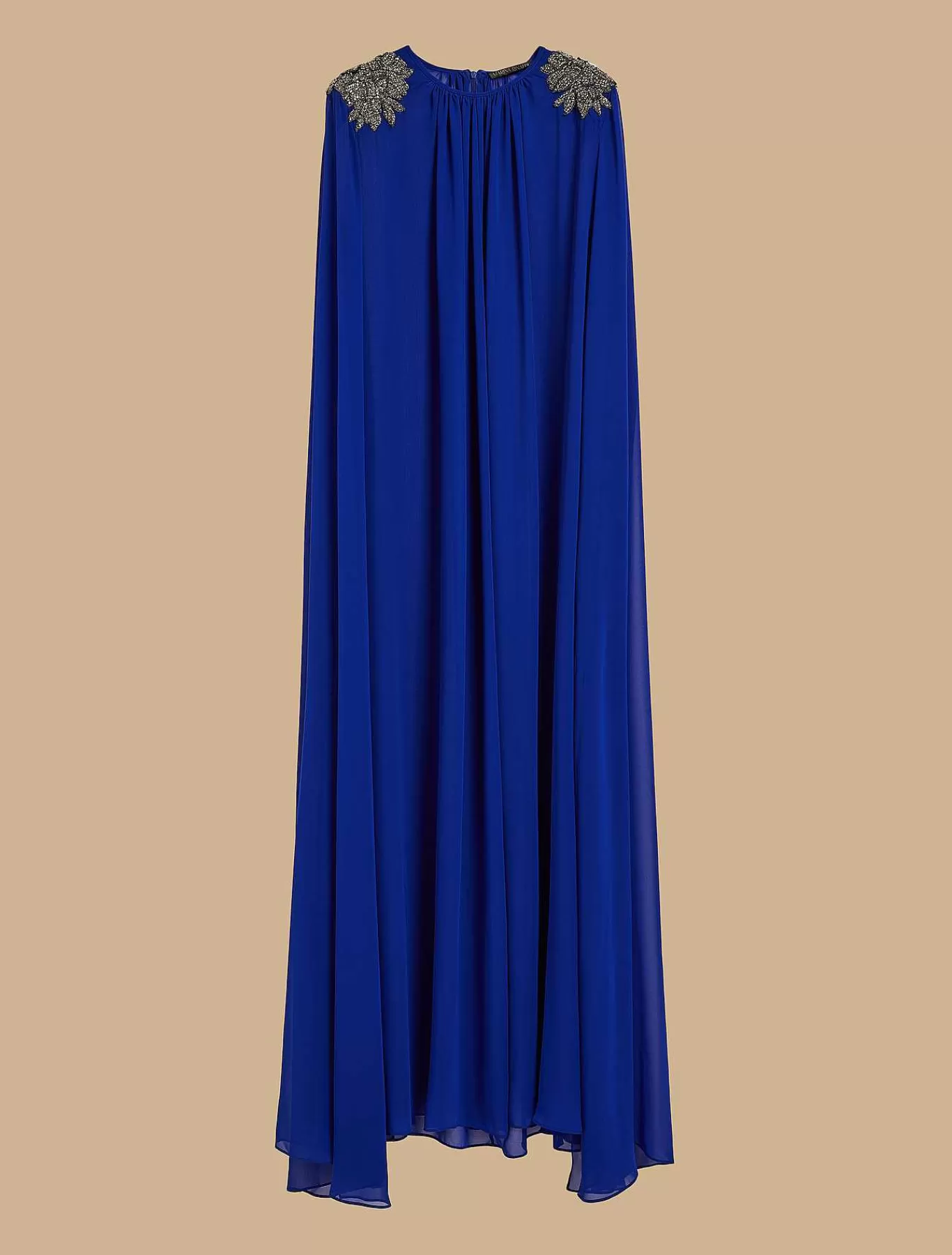 Hot Robe Longue En Georgette Ornee De Strass Femmes Robes