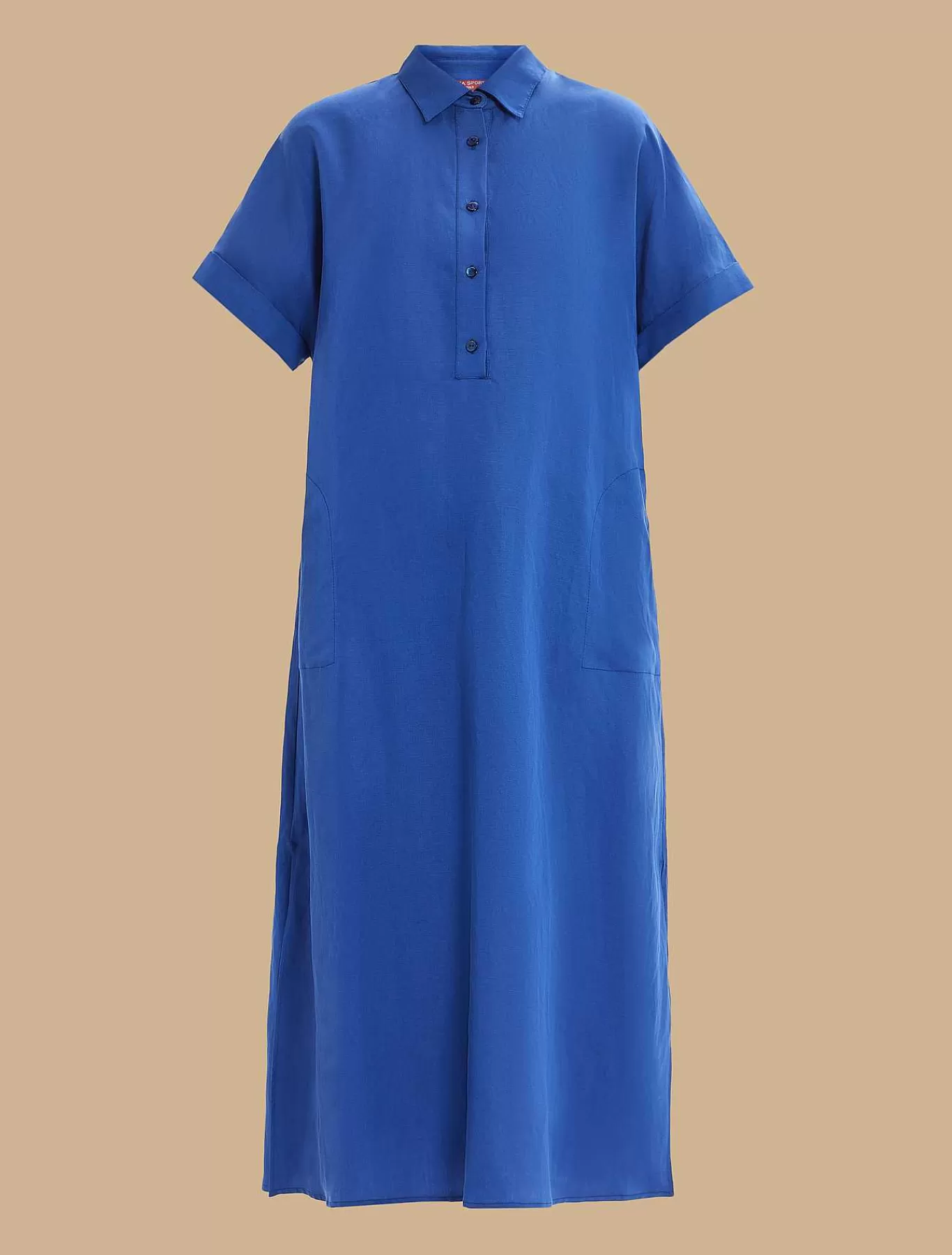 Store Robe Longue En Lin Tencel Femmes Robes