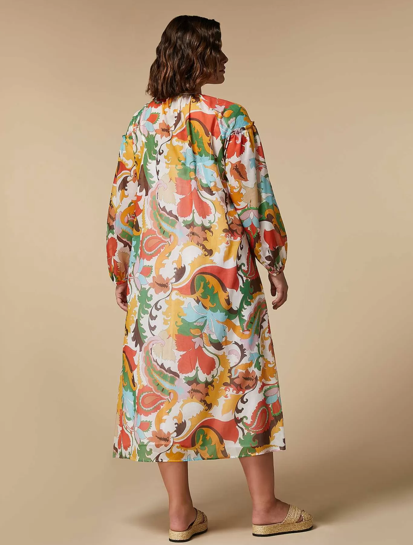 Online Robe Longue En Mousseline Imprimee Femmes Robes