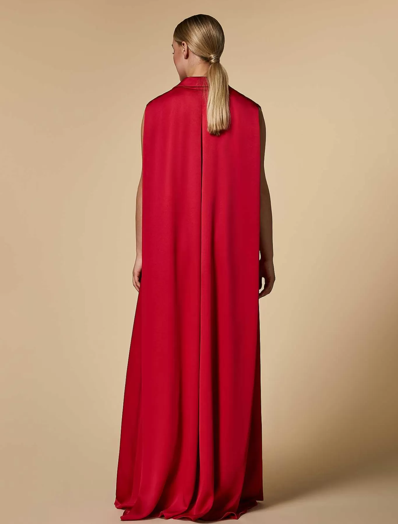 Hot Robe Longue En Satin D'Envers Femmes Robes
