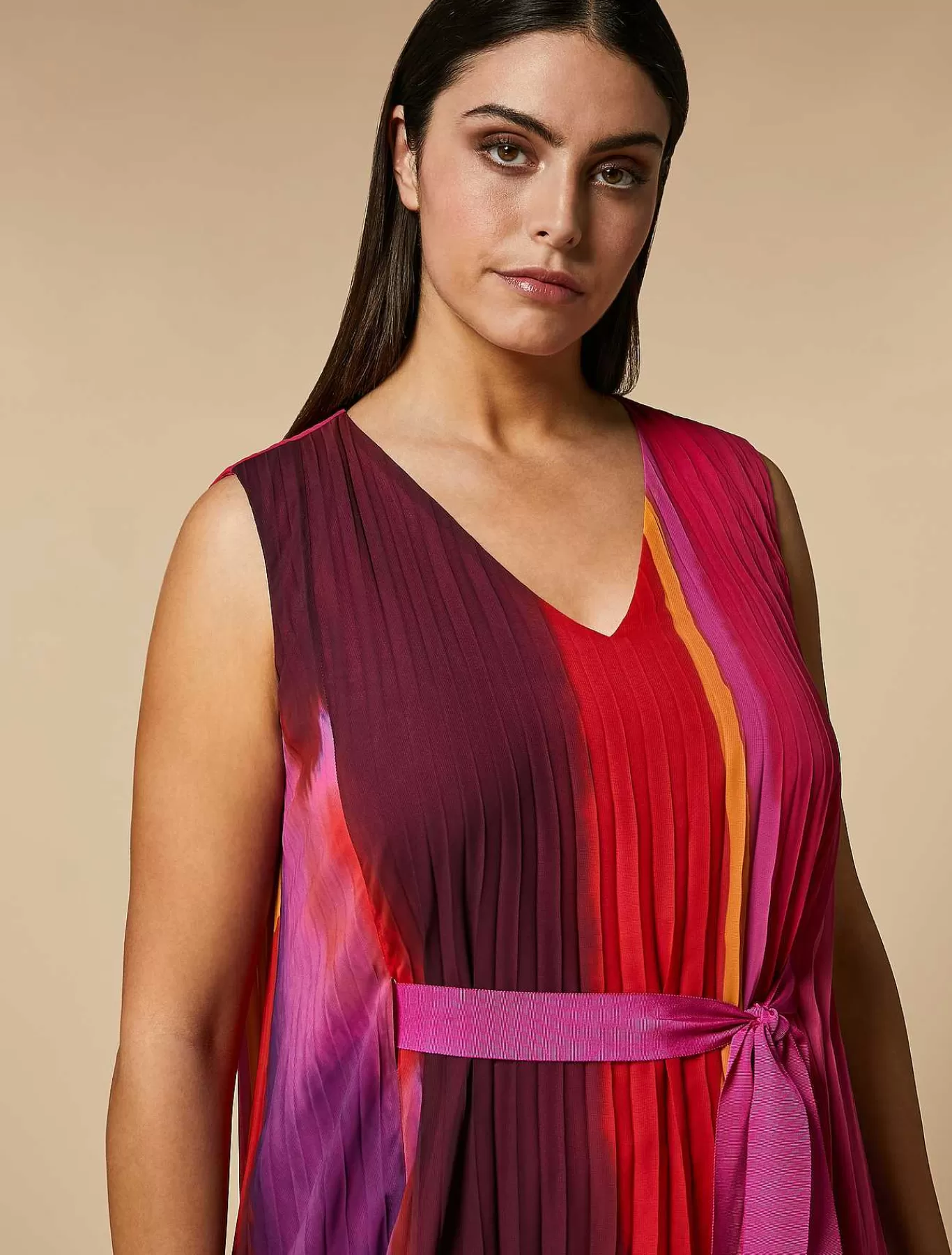 Cheap Robe Longue Plissee En Georgette Femmes Robes