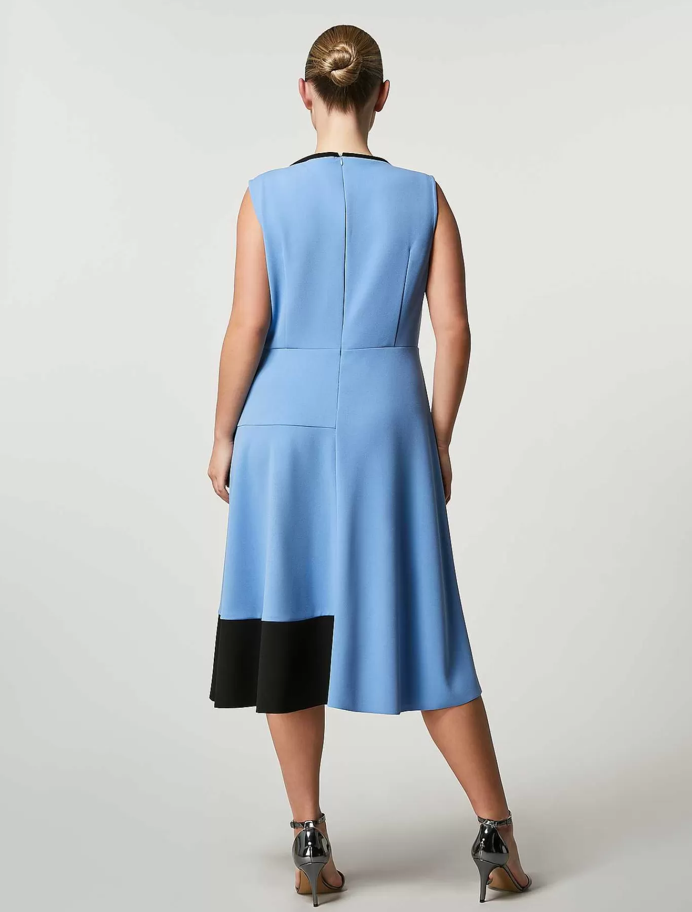 Outlet Robe Longueur Mollet En Jersey Neoprene Femmes Robes