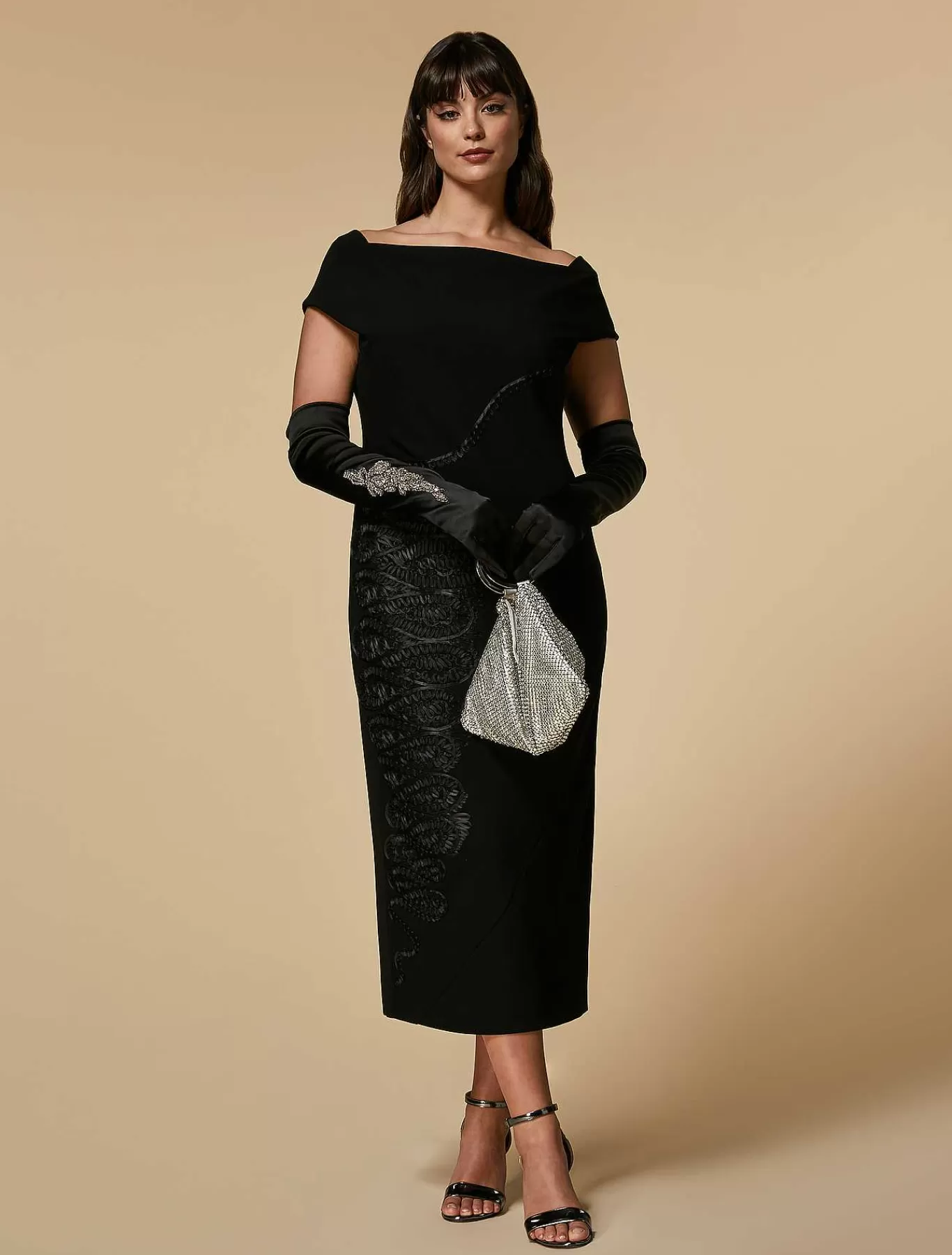 Sale Sac En Satin Orne De Strass Femmes Vêtements De Cérémonie