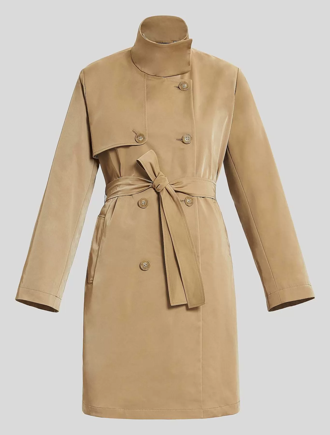 Sale Trench-Coat En Gabardine Deperlant Femmes Manteaux Et Trenchs