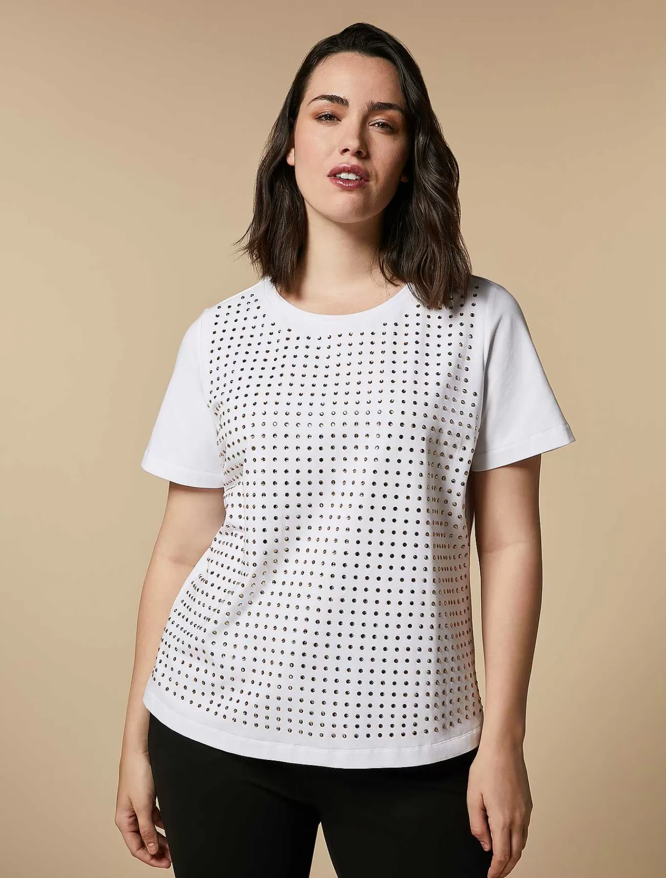 Clearance T-Shirt En Jersey Brode Femmes Hauts Et T-Shirts