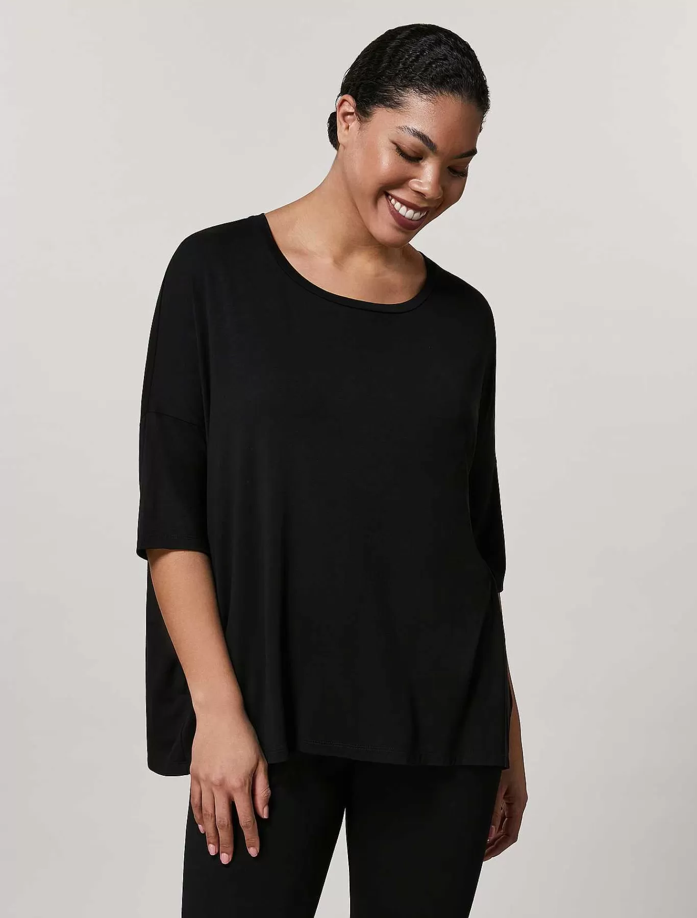New T-Shirt En Jersey De Viscose Femmes Hauts Et T-Shirts