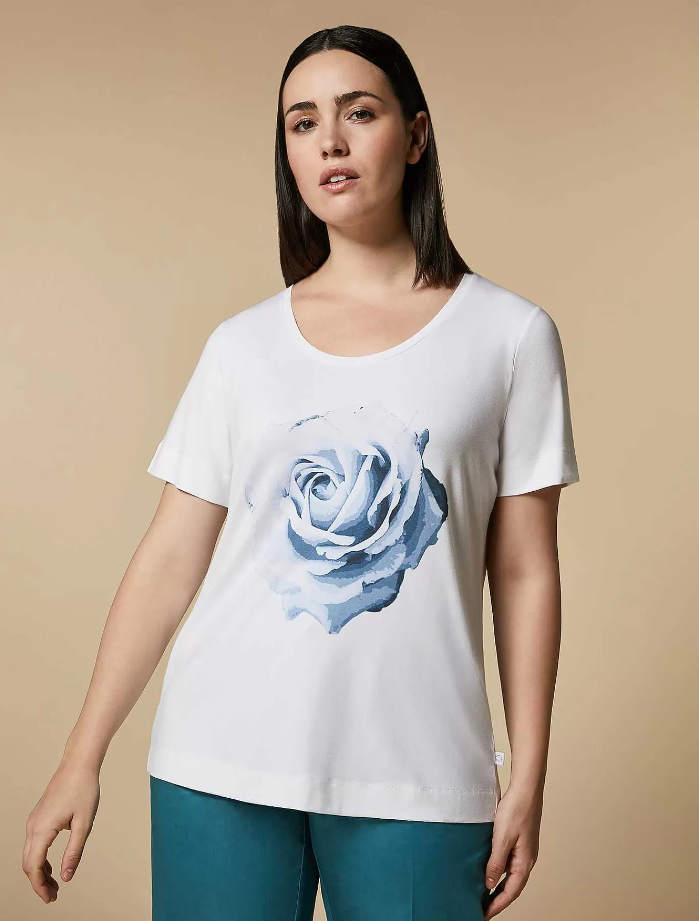 Fashion T-Shirt En Jersey De Viscose Femmes Hauts Et T-Shirts