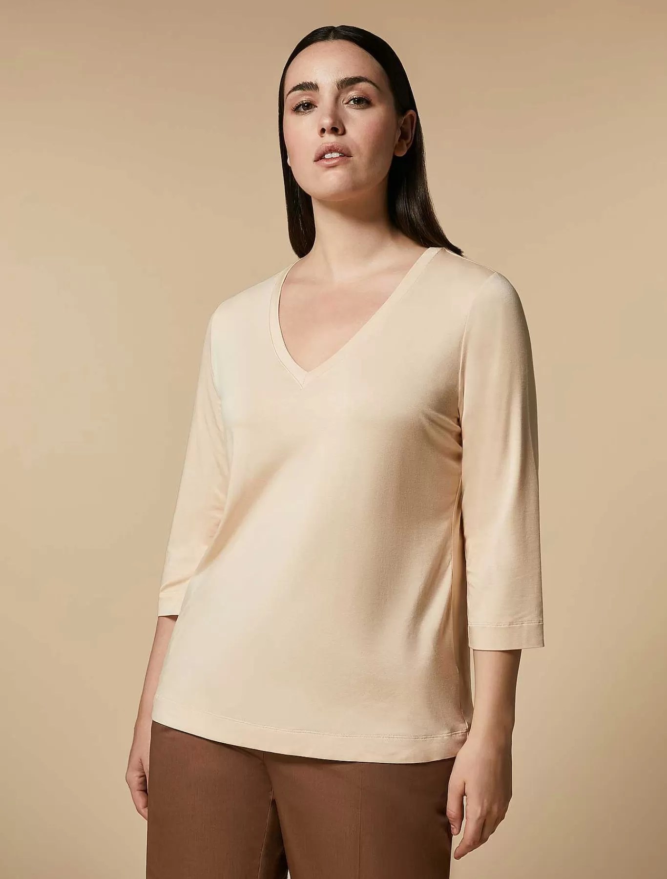 Clearance T-Shirt En Jersey De Viscose Femmes Essentiel