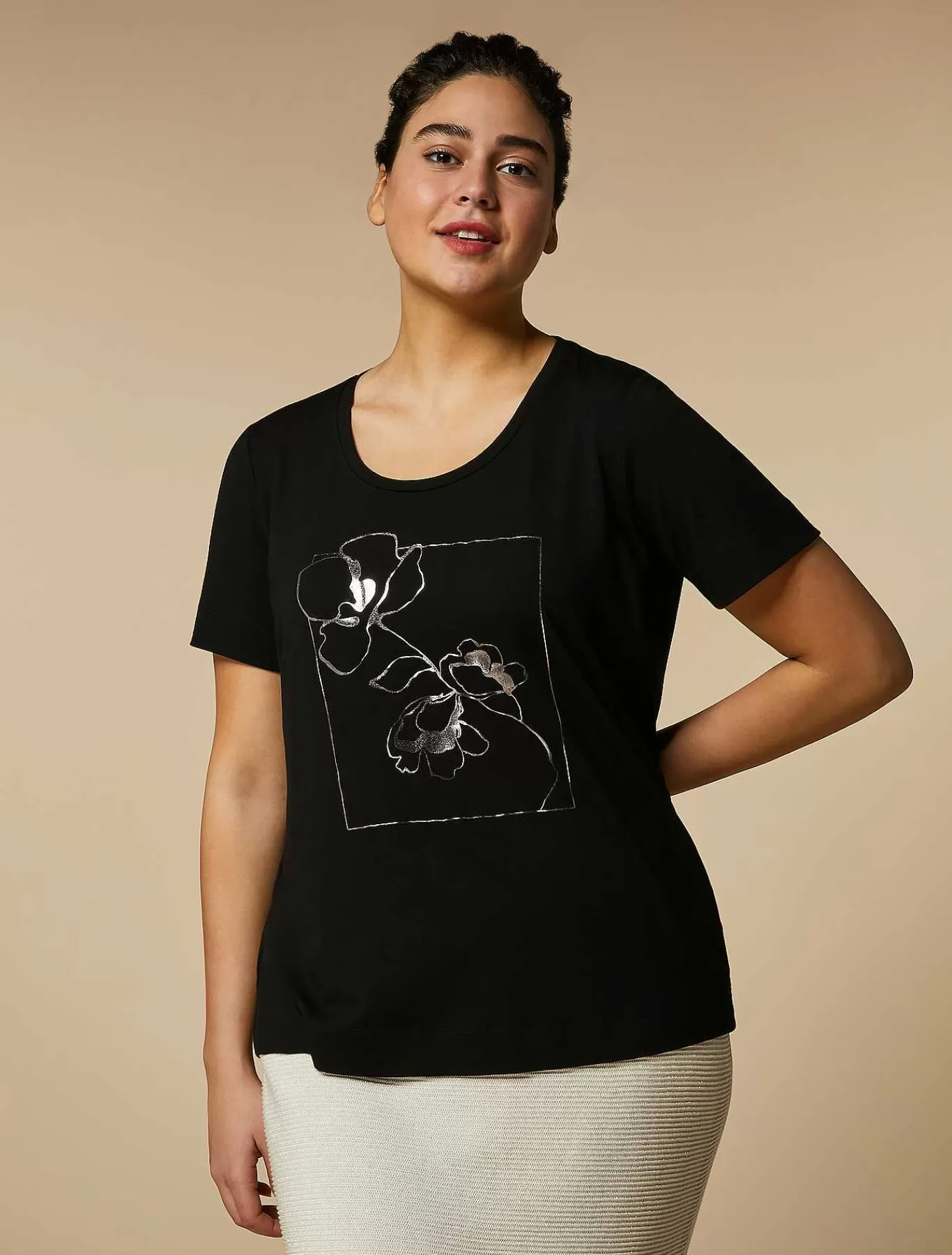 Online T-Shirt En Jersey De Viscose Femmes Hauts Et T-Shirts