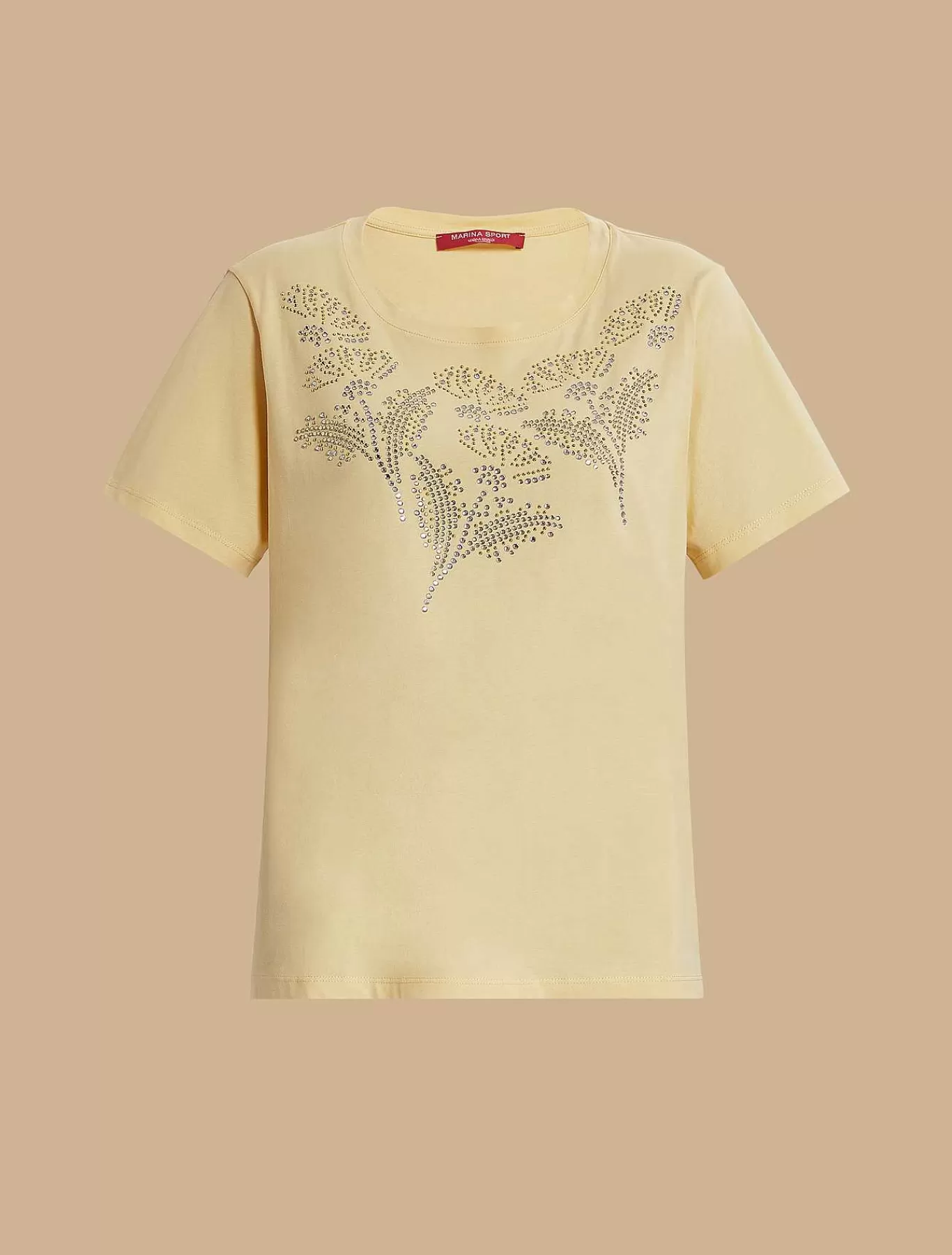 Online T-Shirt En Jersey Orne De Strass Femmes Hauts Et T-Shirts