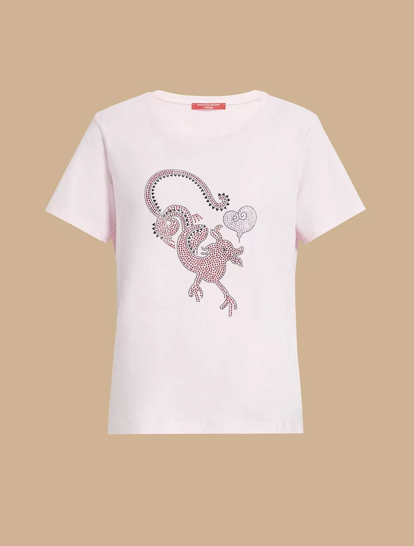 Clearance T-Shirt En Jersey Orne De Strass Femmes Hauts Et T-Shirts