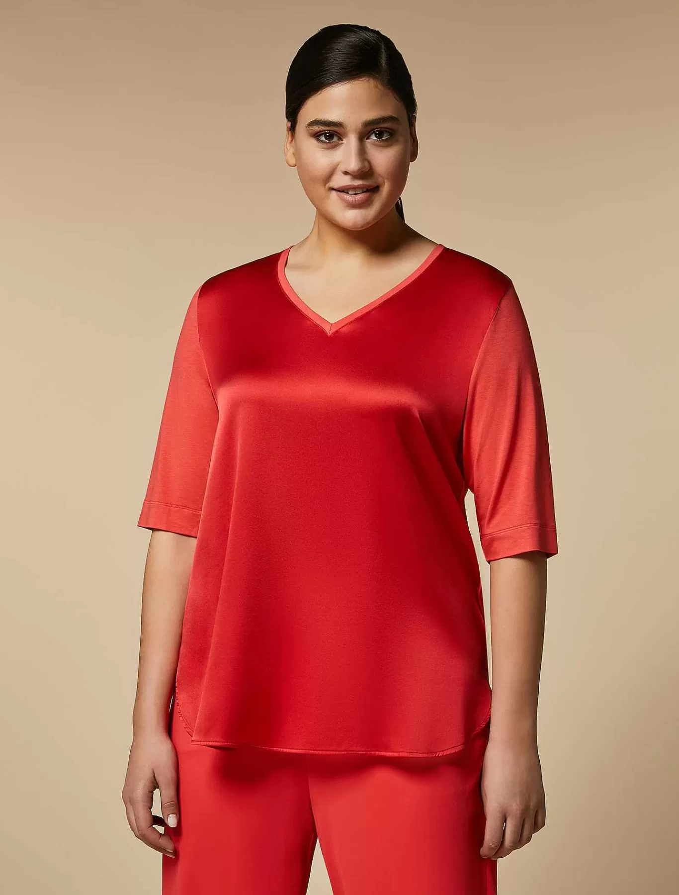 Shop T-Shirt En Soie Et Jersey Femmes Hauts Et T-Shirts