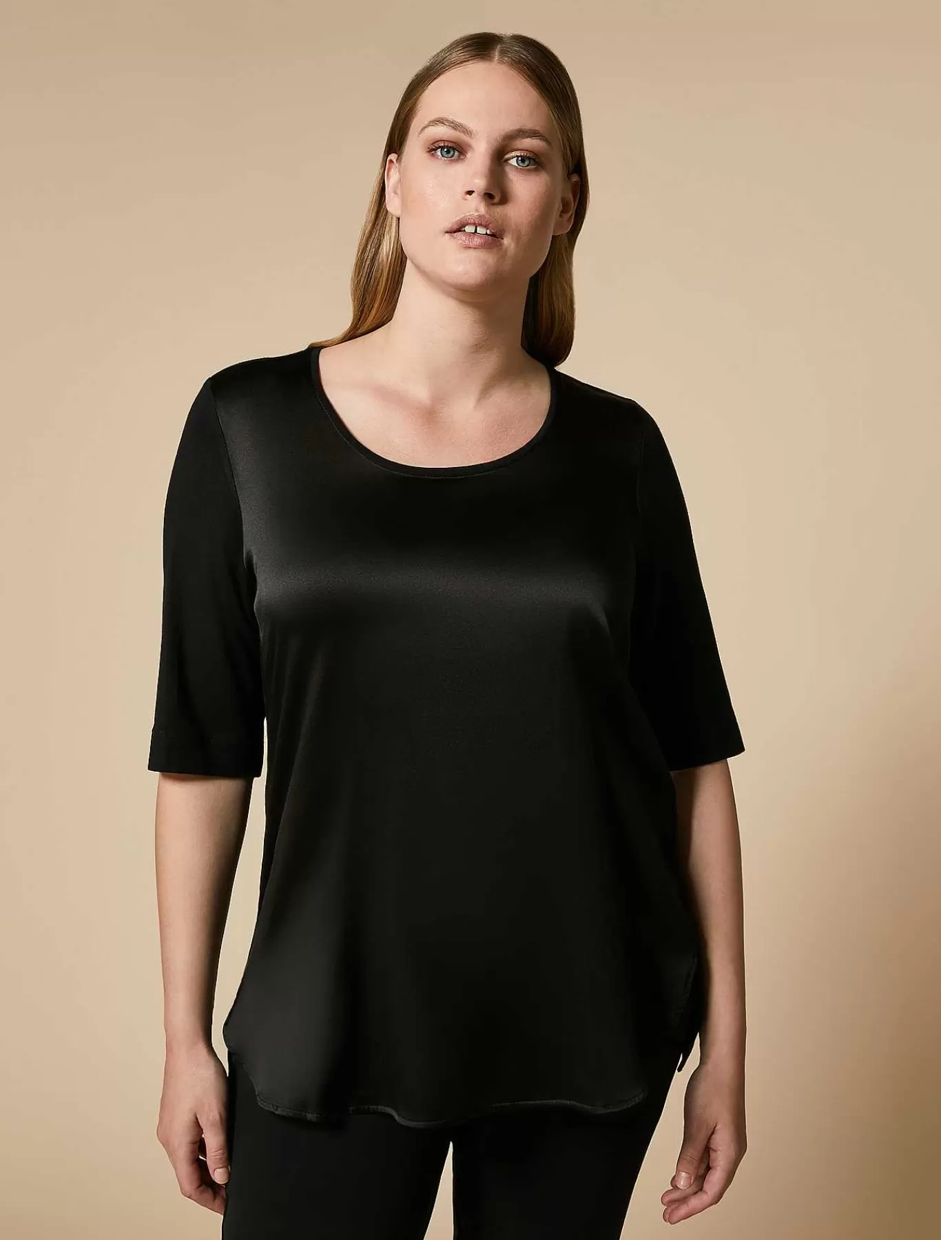 New T-Shirt En Soie Et Jersey Femmes Hauts Et T-Shirts