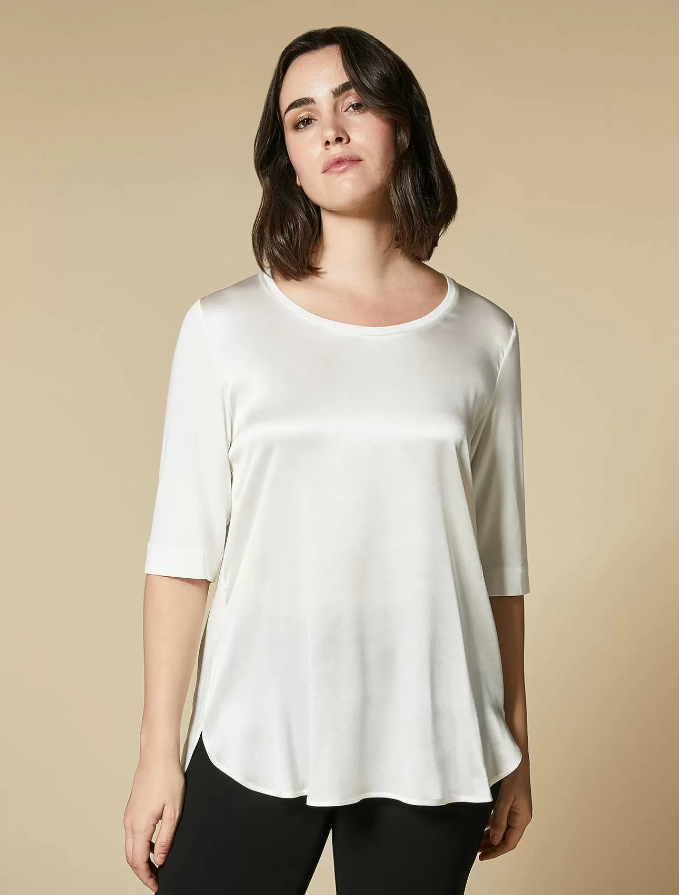 Discount T-Shirt En Soie Et Jersey Femmes Hauts Et T-Shirts