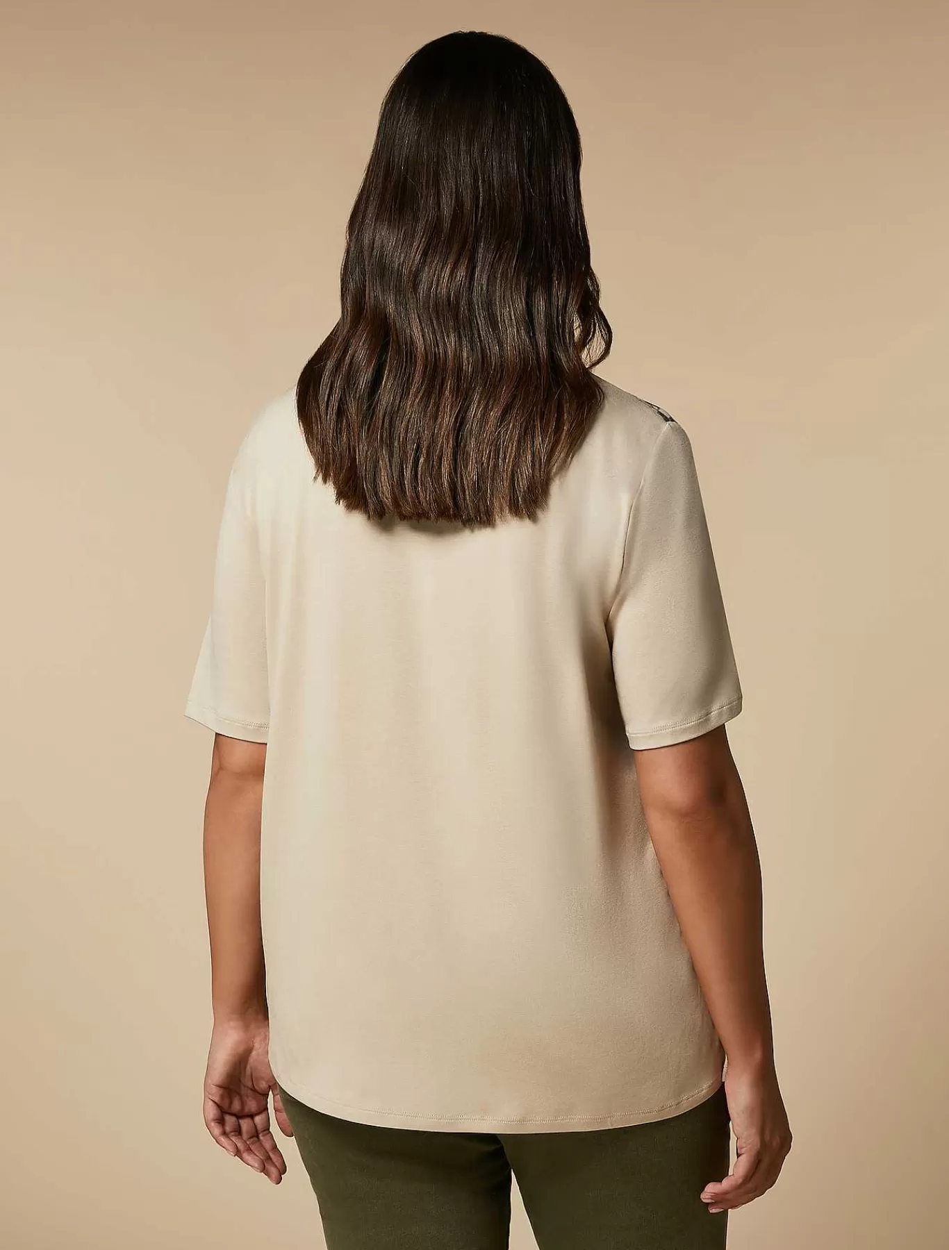 Sale T-Shirt Imprime En Jersey Femmes Hauts Et T-Shirts