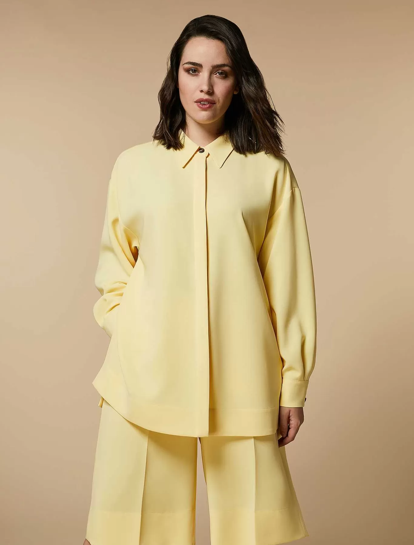 Online Tunique En Cady Triacetate Femmes Blouses Et Chemises