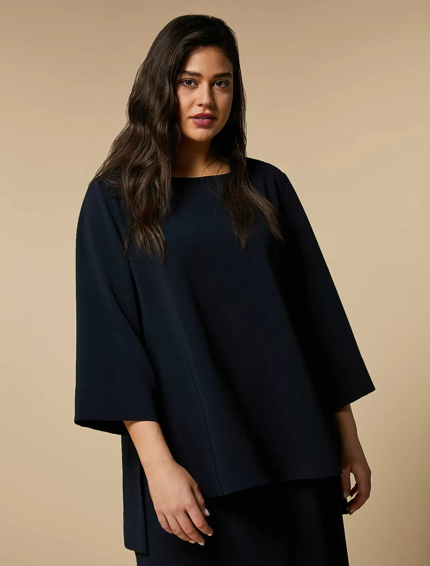 Best Sale Tunique En Cady Triacetate Femmes Blouses Et Chemises