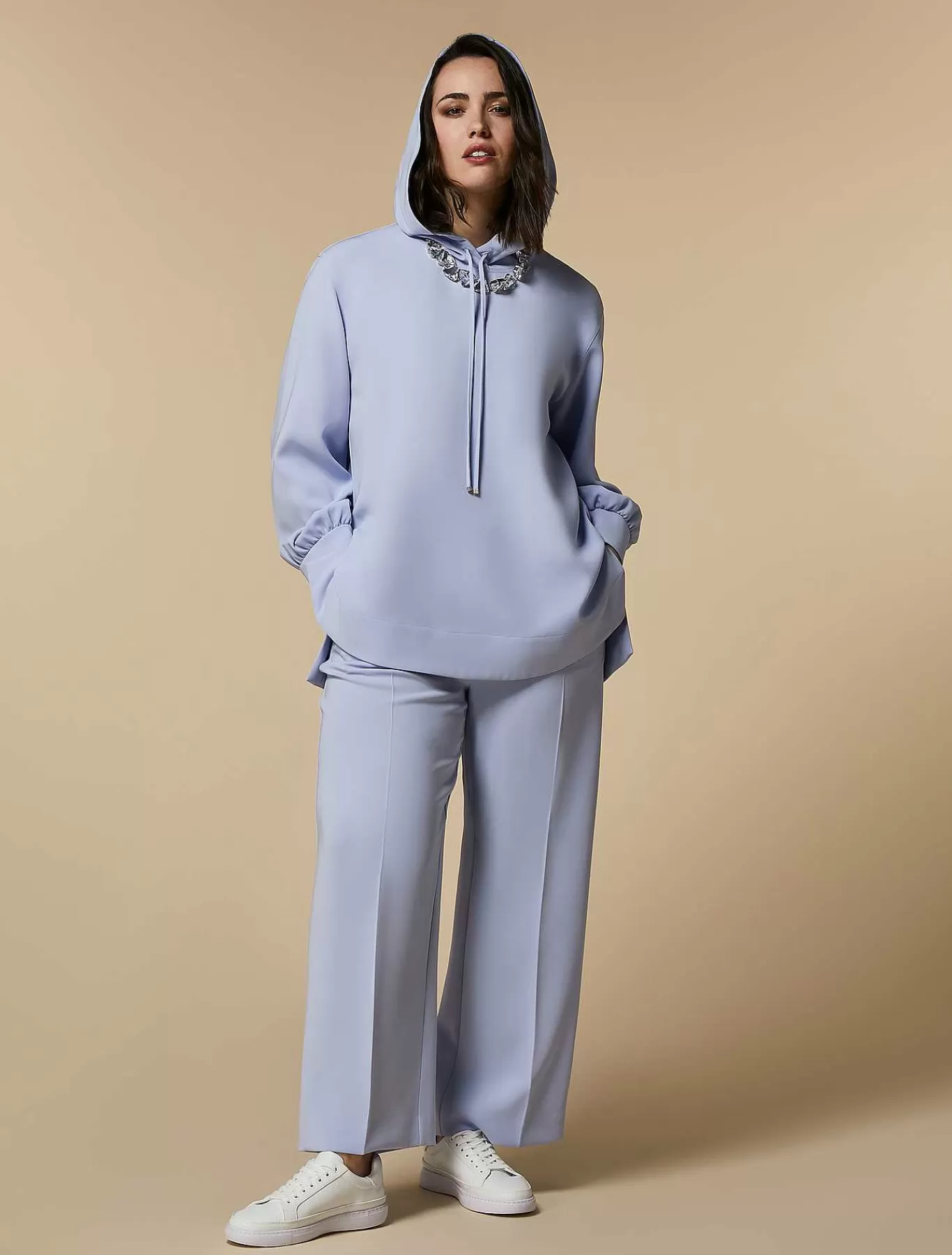 Store Tunique En Cady Triacetate Femmes Blouses Et Chemises
