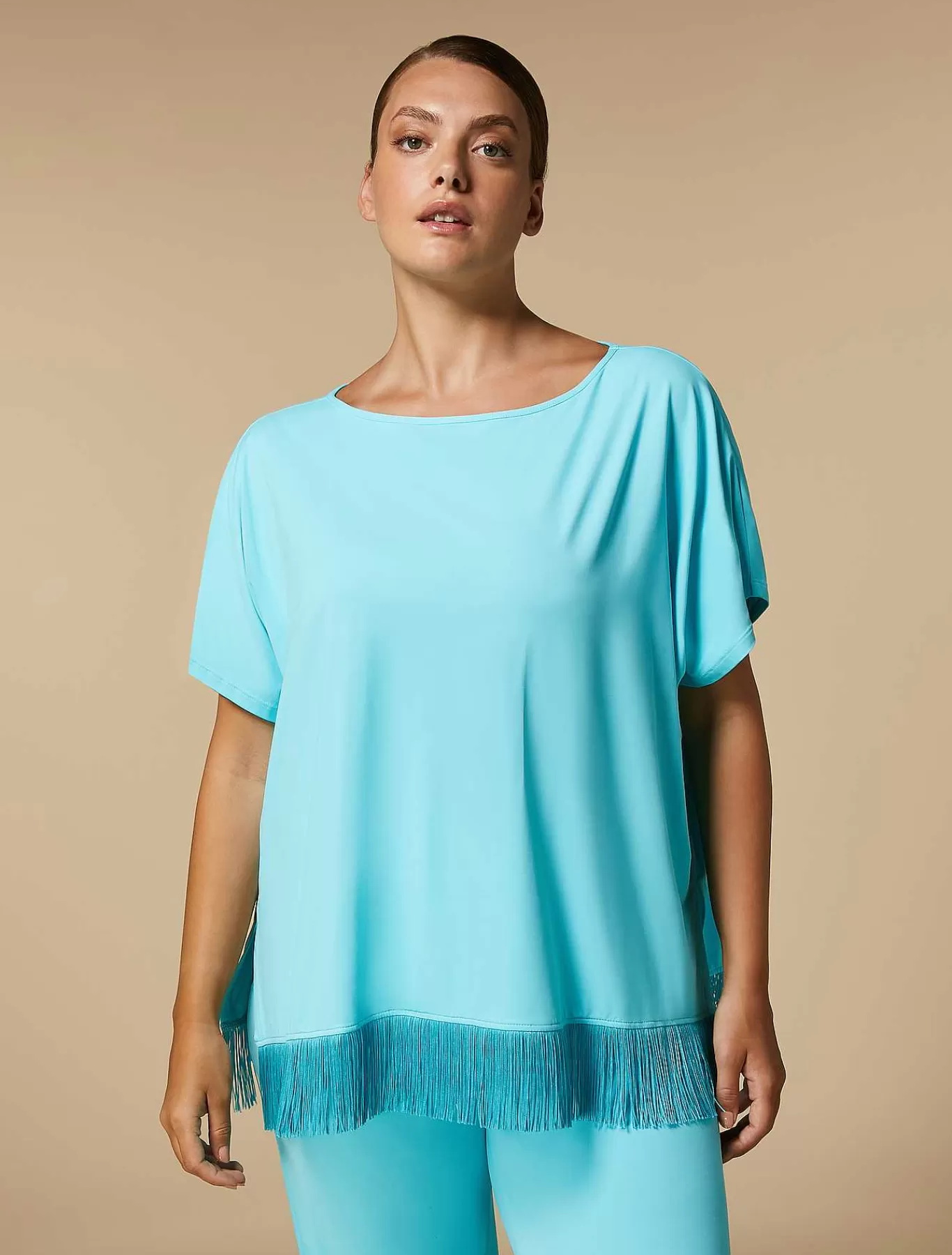 Shop Tunique En Jersey Avec Franges Femmes Autres Accessoires