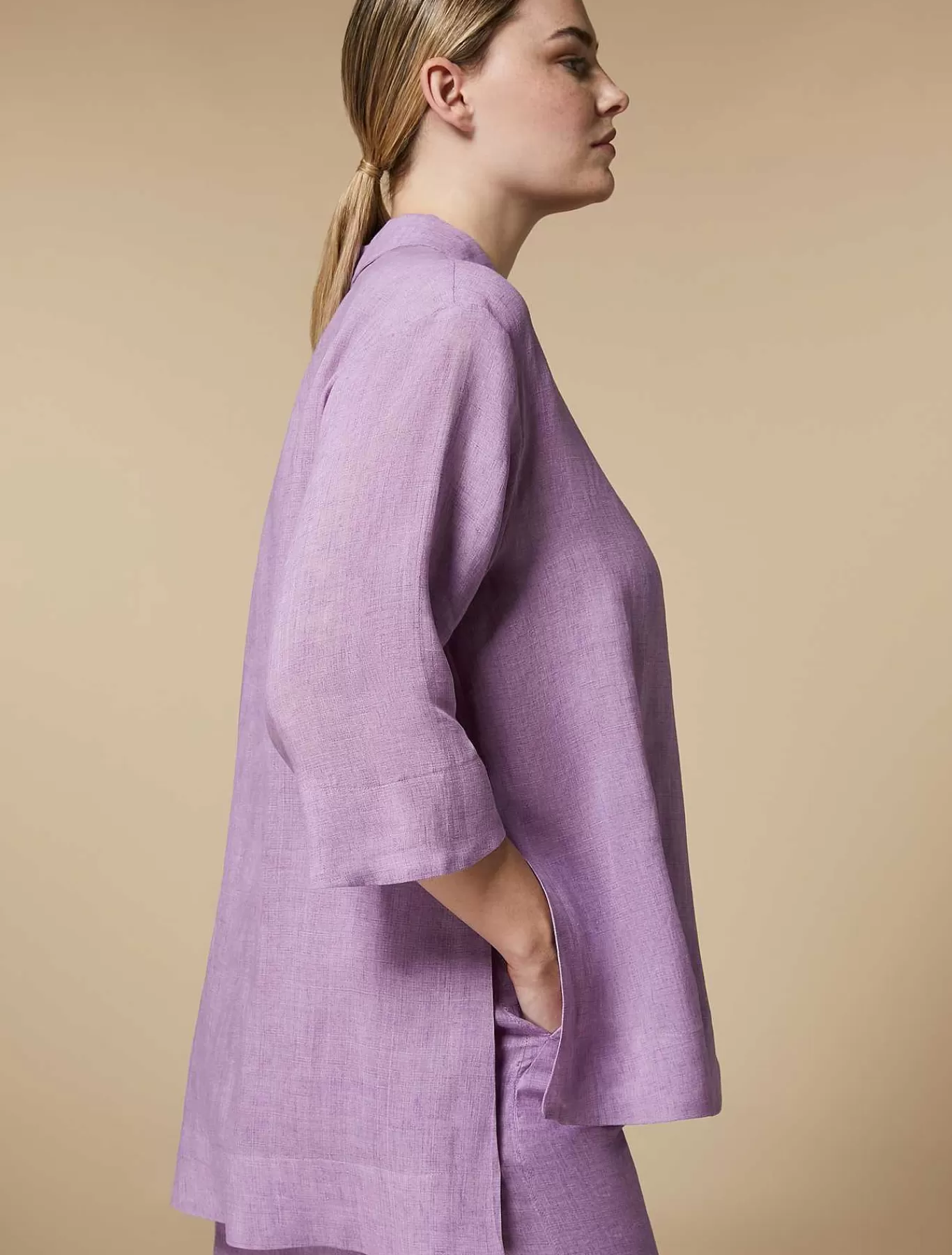Clearance Tunique En Lin Femmes Blouses Et Chemises