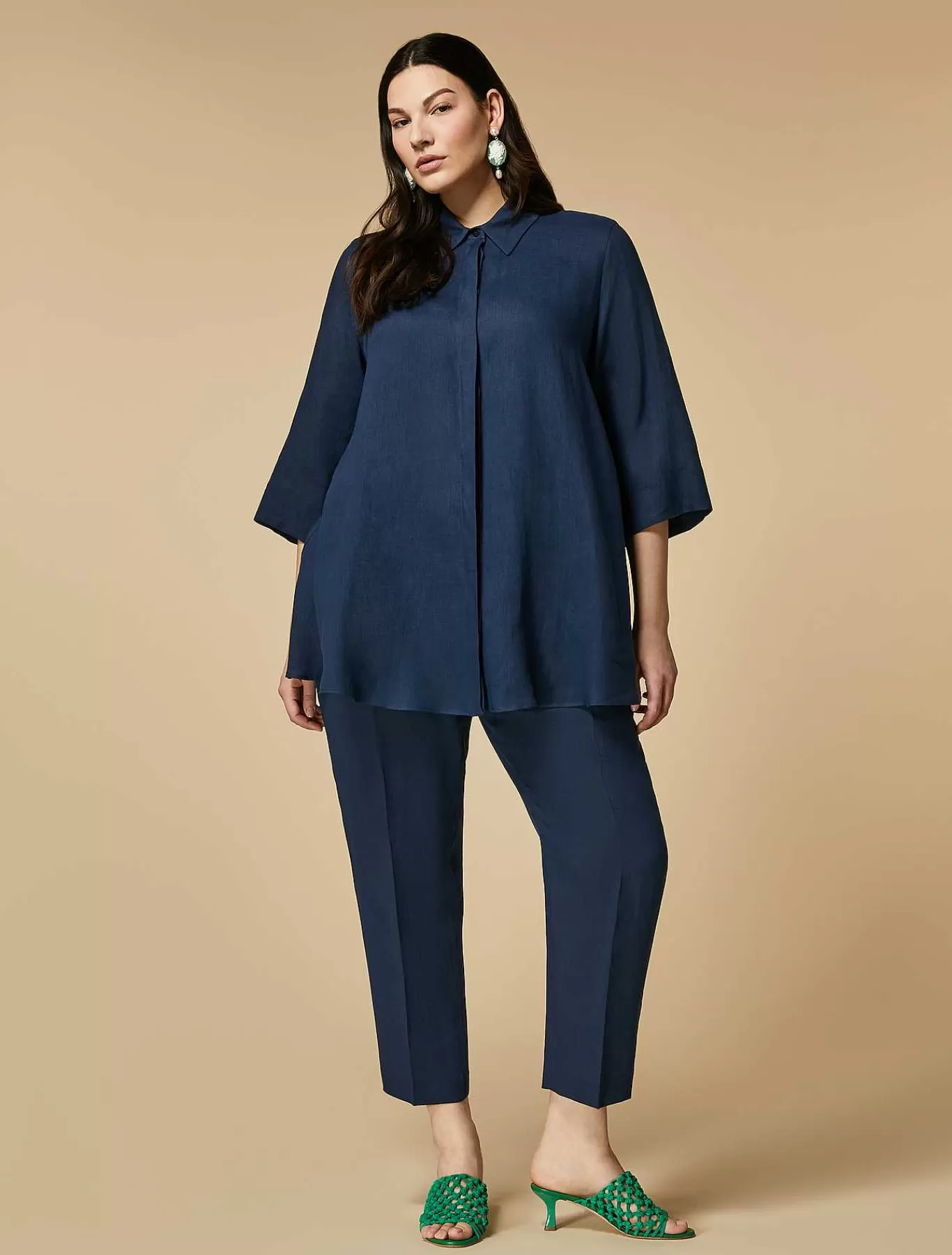 Hot Tunique En Lin Femmes Blouses Et Chemises