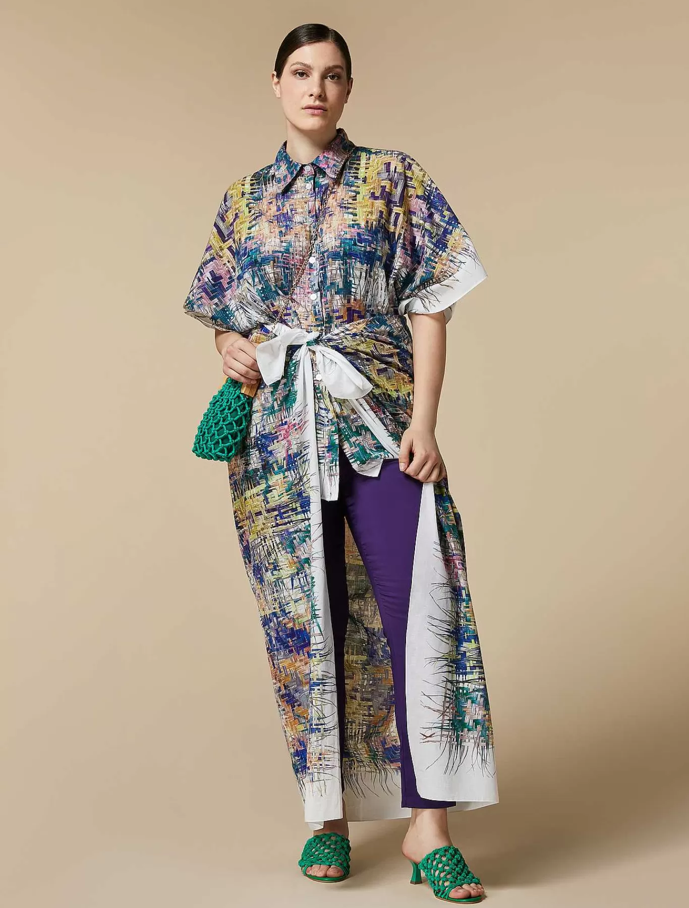 Cheap Tunique En Mousseline Imprimee Femmes Blouses Et Chemises