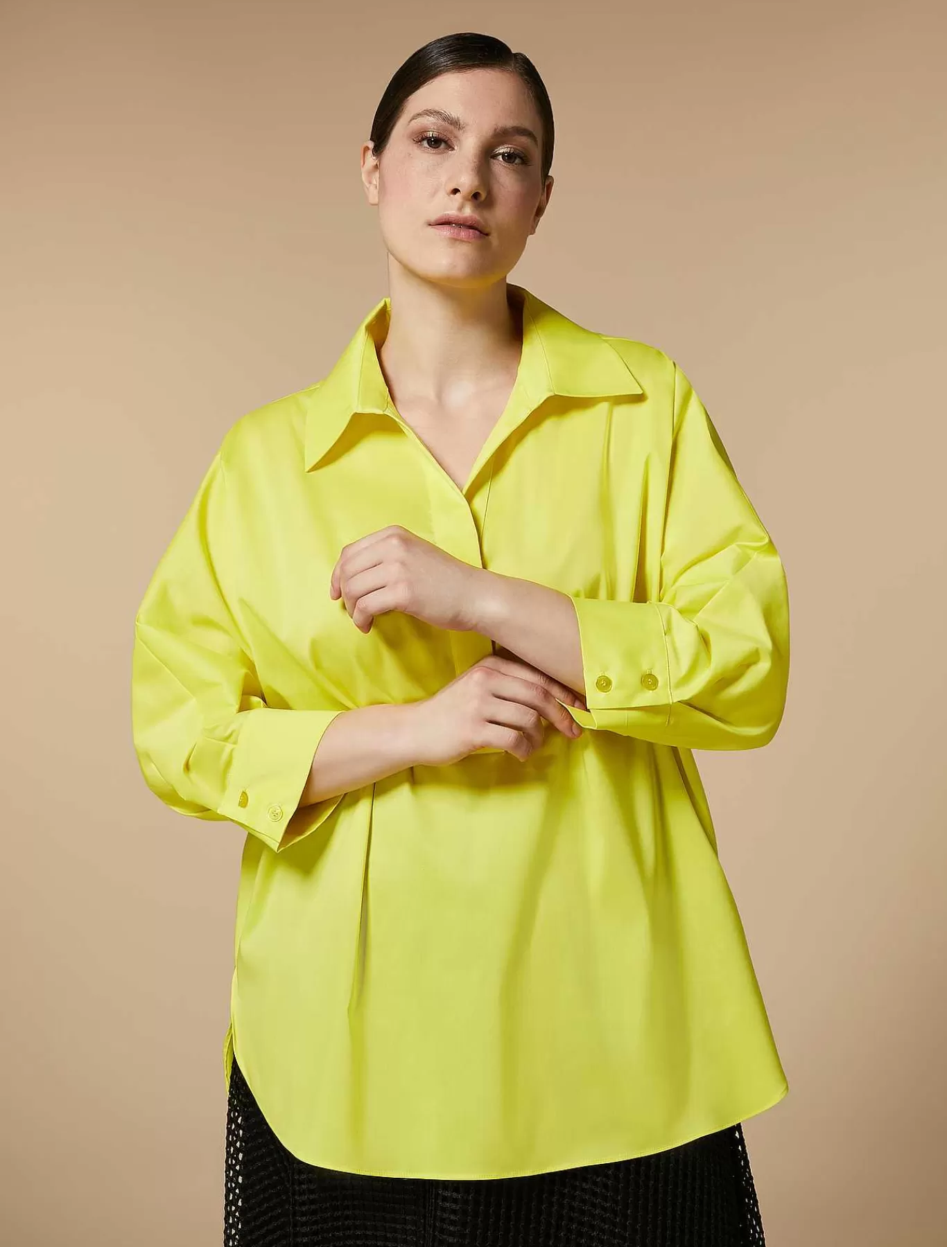 New Tunique En Popeline Femmes Blouses Et Chemises