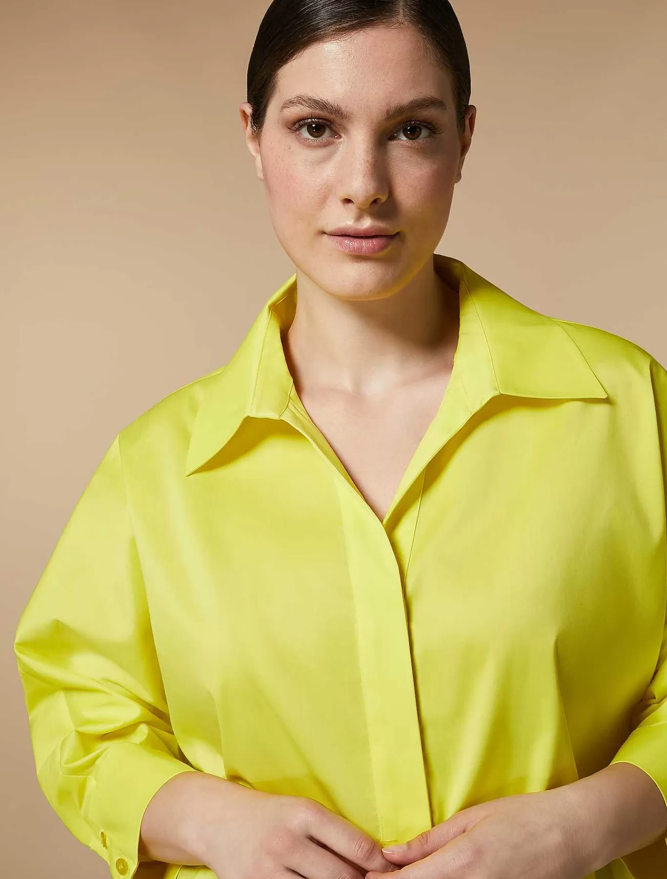 New Tunique En Popeline Femmes Blouses Et Chemises