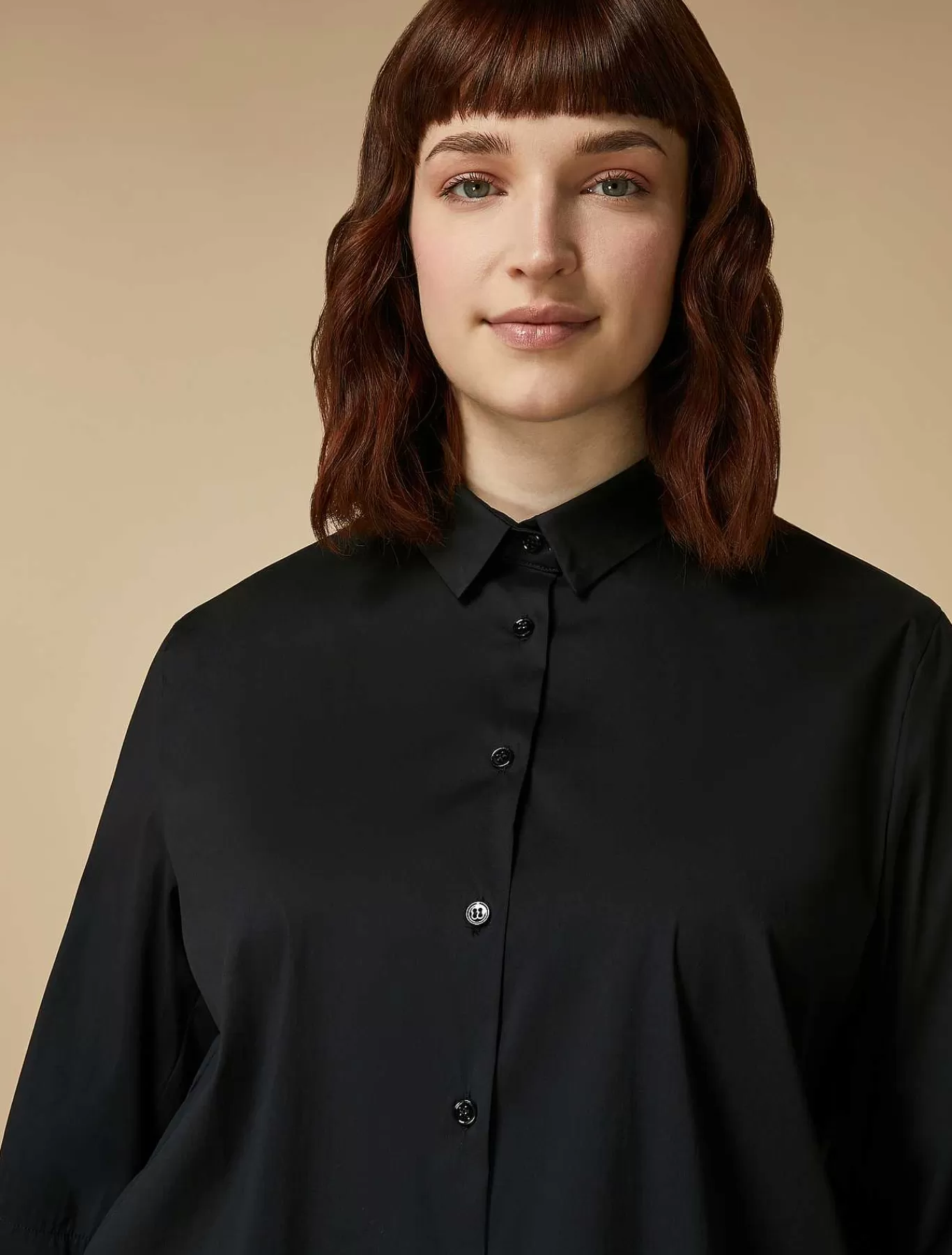 Shop Tunique En Popeline De Coton Melange Femmes Blouses Et Chemises