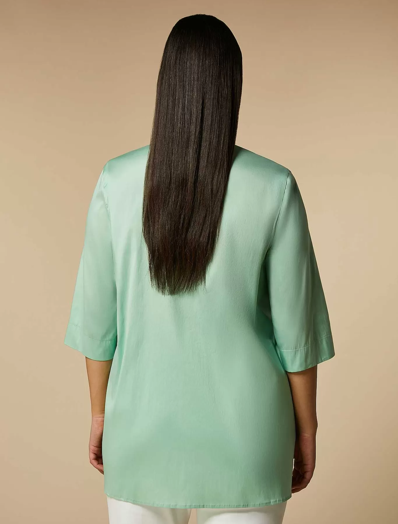 Online Tunique En Popeline De Coton Melange Femmes Blouses Et Chemises