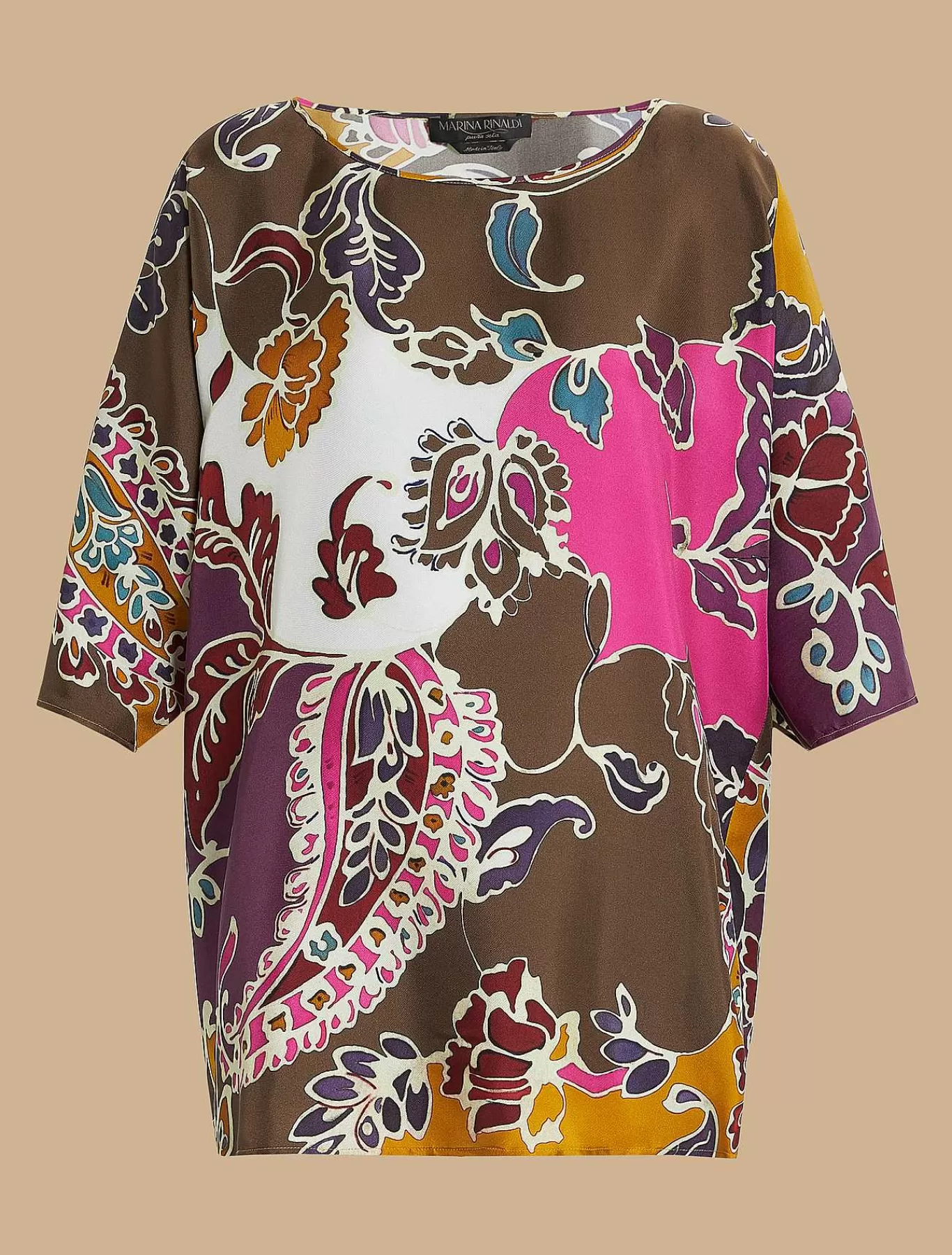Outlet Tunique En Serge De Soie Femmes Blouses Et Chemises