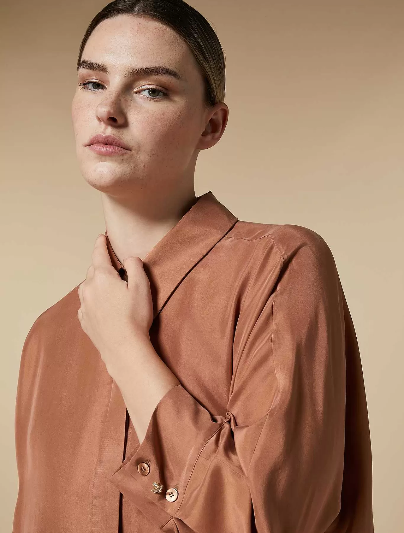 Hot Tunique En Soie Femmes Blouses Et Chemises