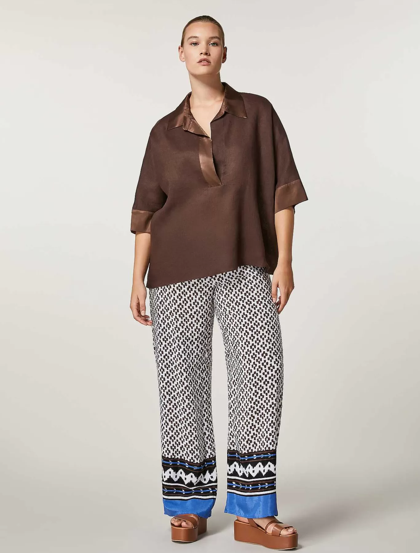 Outlet Tunique En Toile De Lin Femmes Blouses Et Chemises