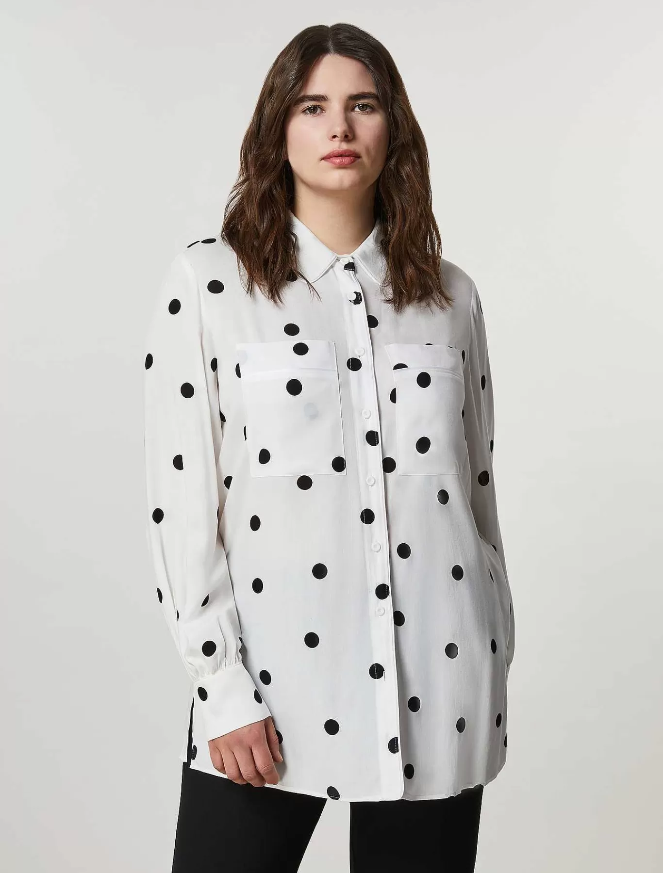 Outlet Tunique En Toile De Viscose Femmes Blouses Et Chemises
