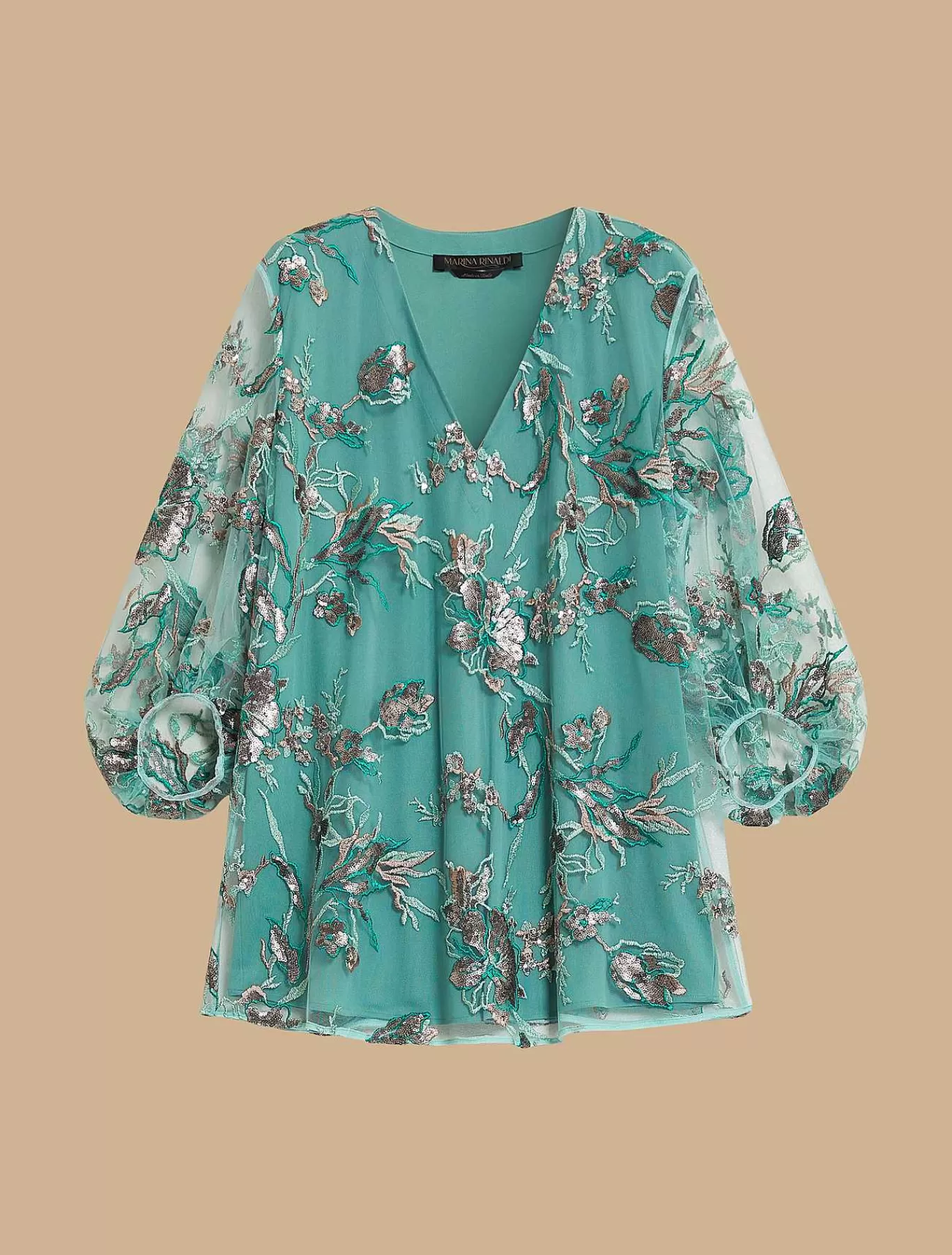 Store Tunique En Tulle Brode Femmes Blouses Et Chemises