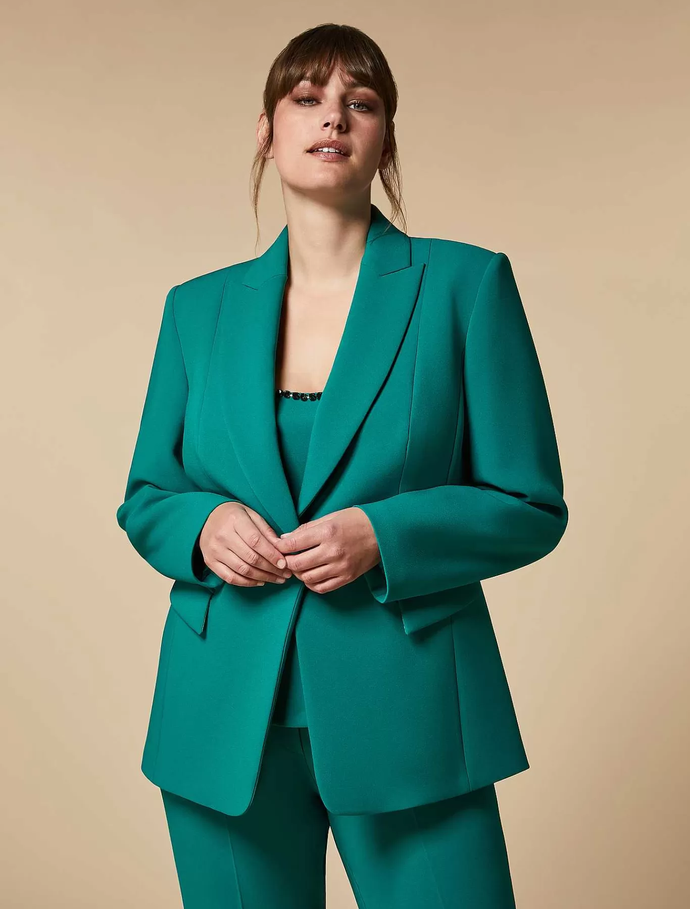 Store Veste Blazer En Crepe Femmes Vêtements De Cérémonie