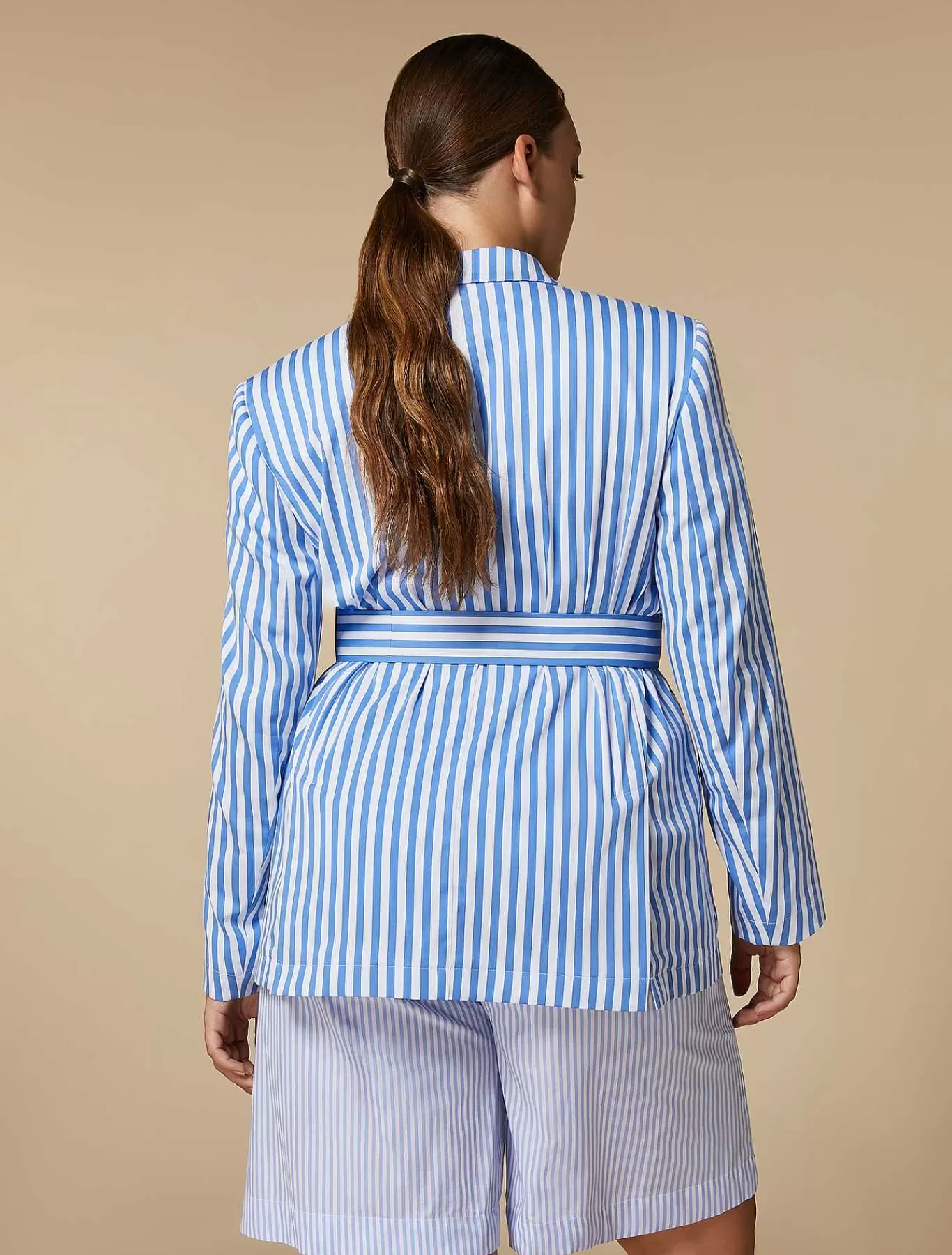Sale Veste Blazer En Melange De Satin Femmes Veste Et Blazers