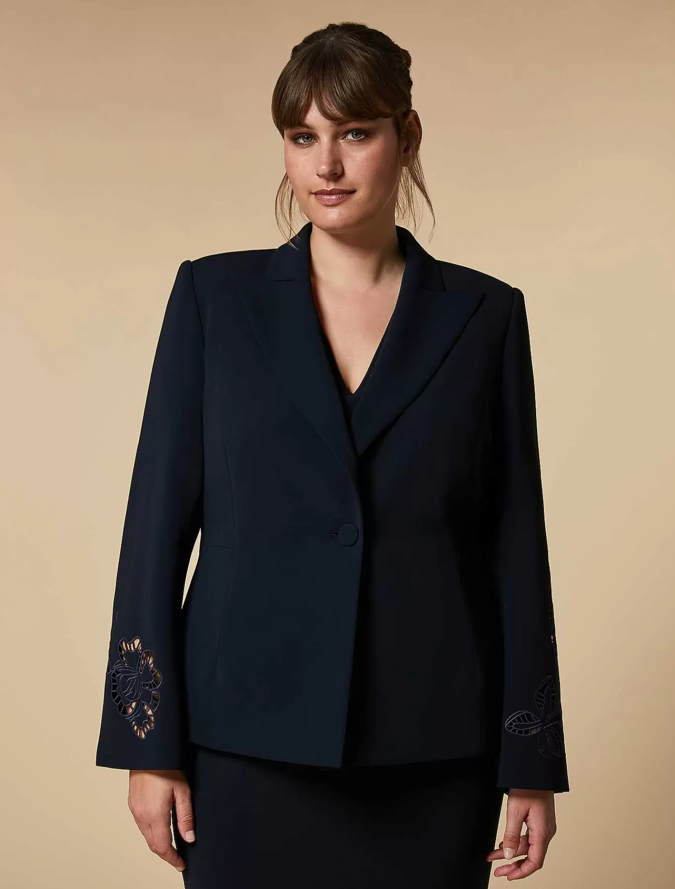 Outlet Veste Blazer En Triacetate Brodee Femmes Vêtements De Cérémonie