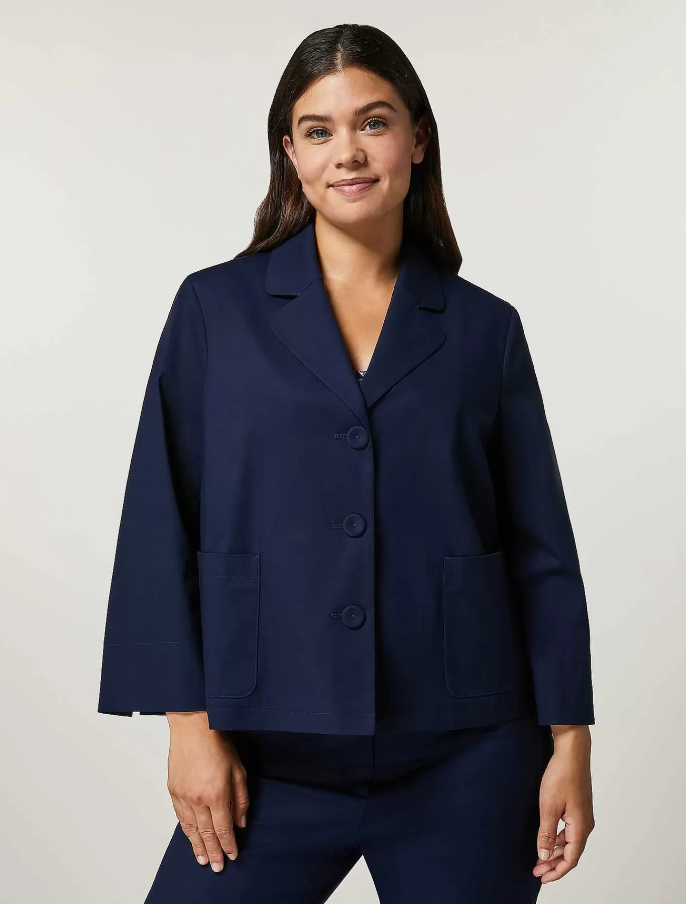 Cheap Veste En Gabardine De Coton Femmes Veste Et Blazers