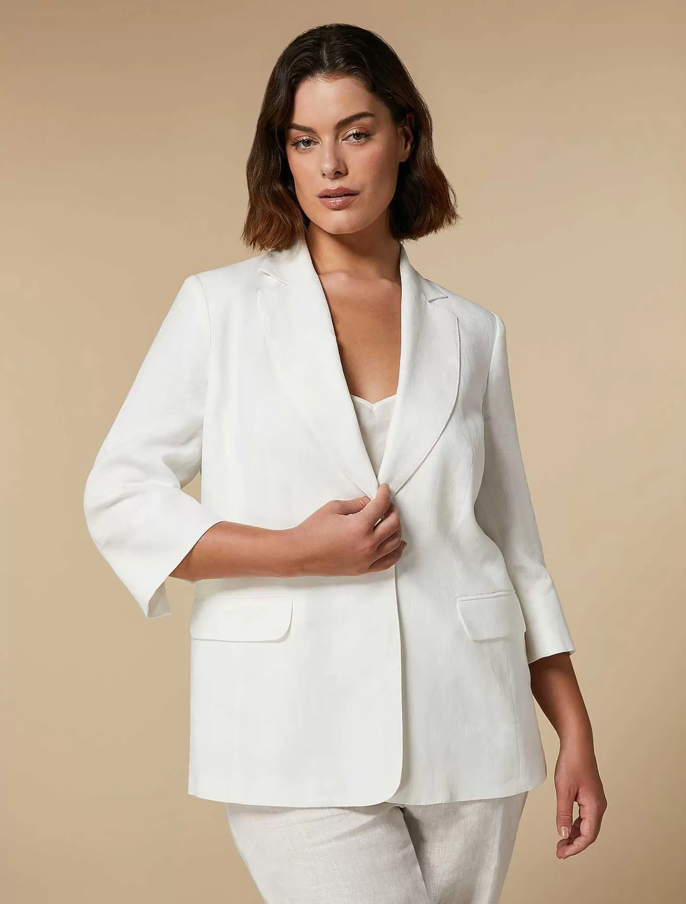 Outlet Veste En Lin Femmes Veste Et Blazers