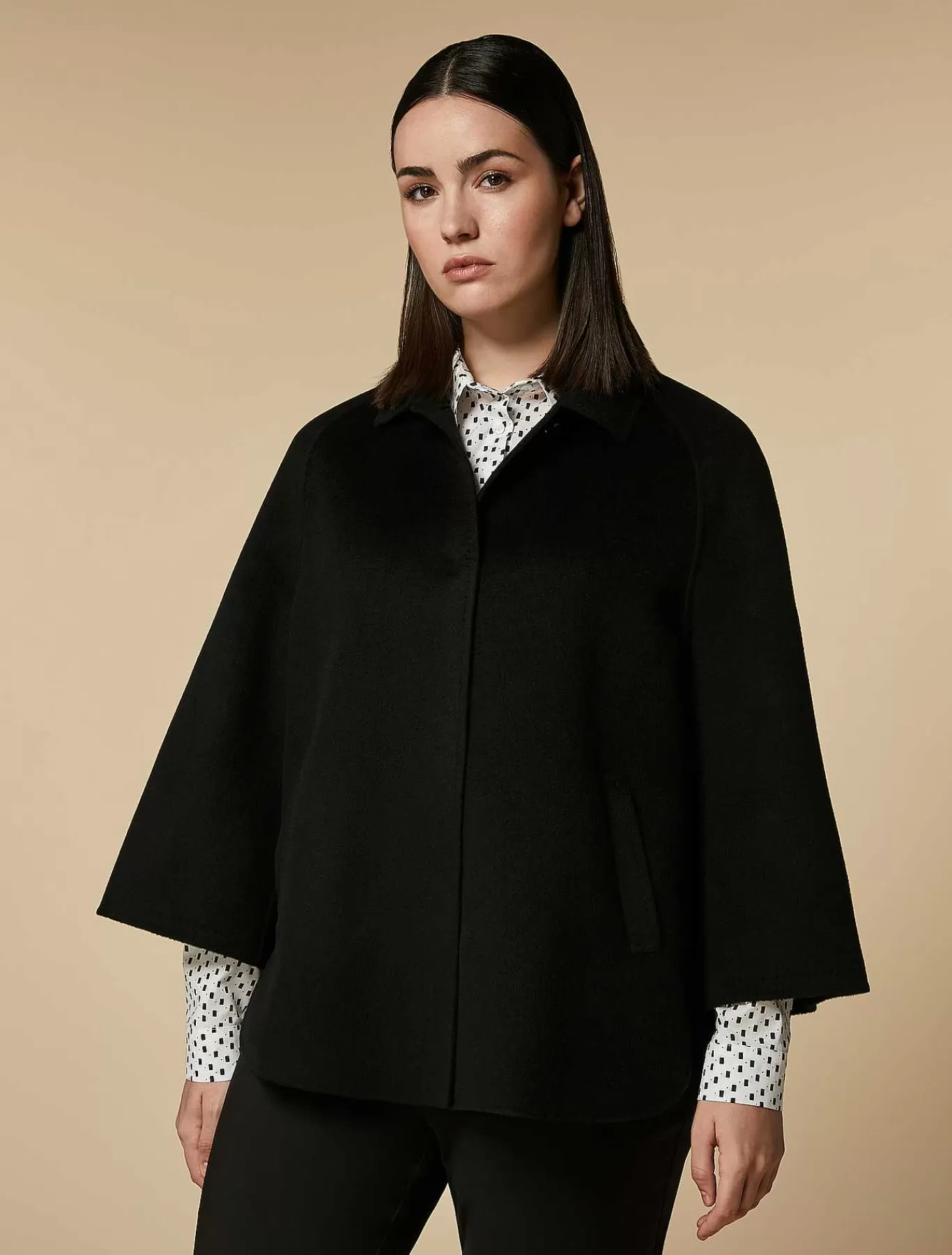 Store Veste Epaisse Double Face En Laine Et Cachemire Femmes Essentiel