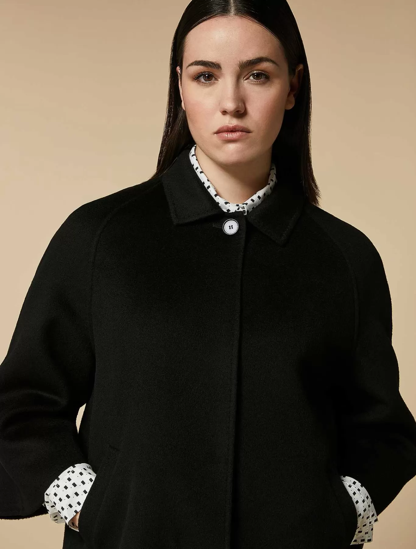 Store Veste Epaisse Double Face En Laine Et Cachemire Femmes Essentiel